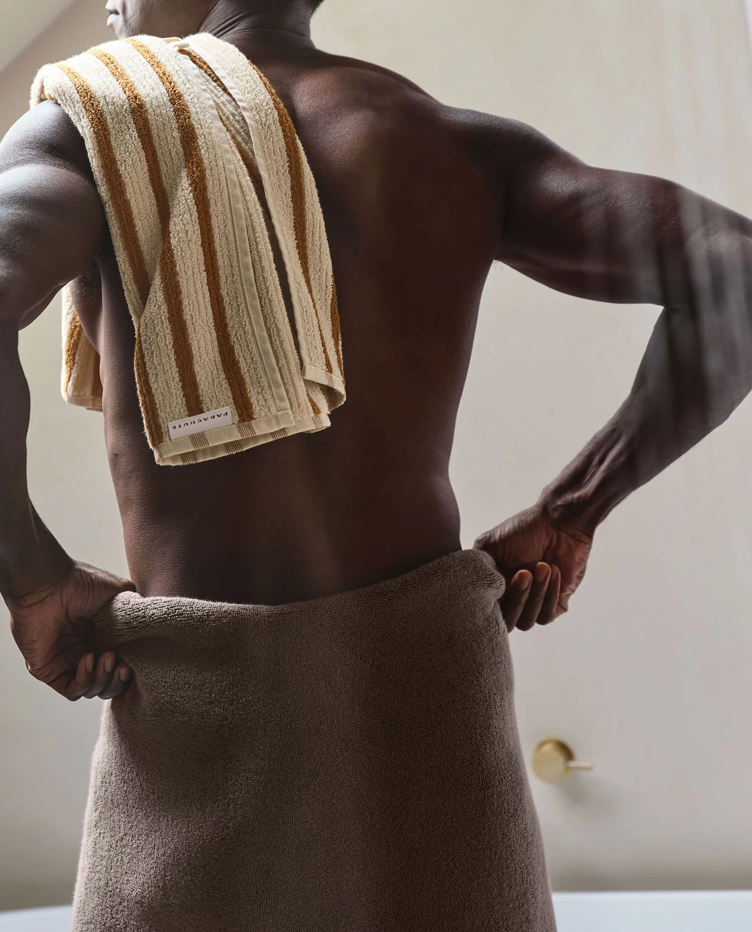 Organic Resort Stripe Towels (Butter with Honey) - Image 5
