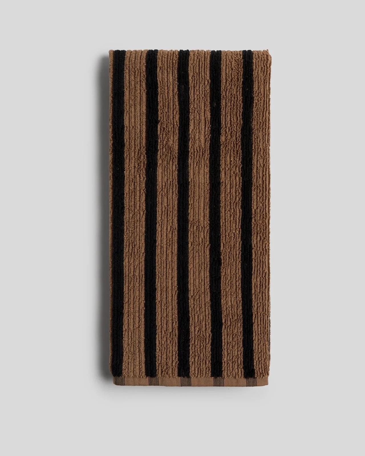 Organic Resort Stripe Towels (Camel with Soft Black) - Image 7