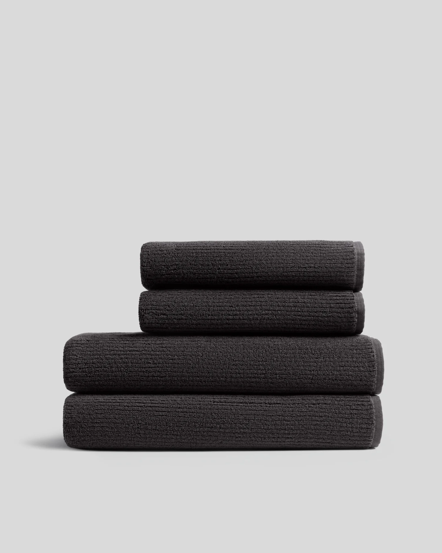 2+2 Soft Rib Bath Bundle - Onyx
