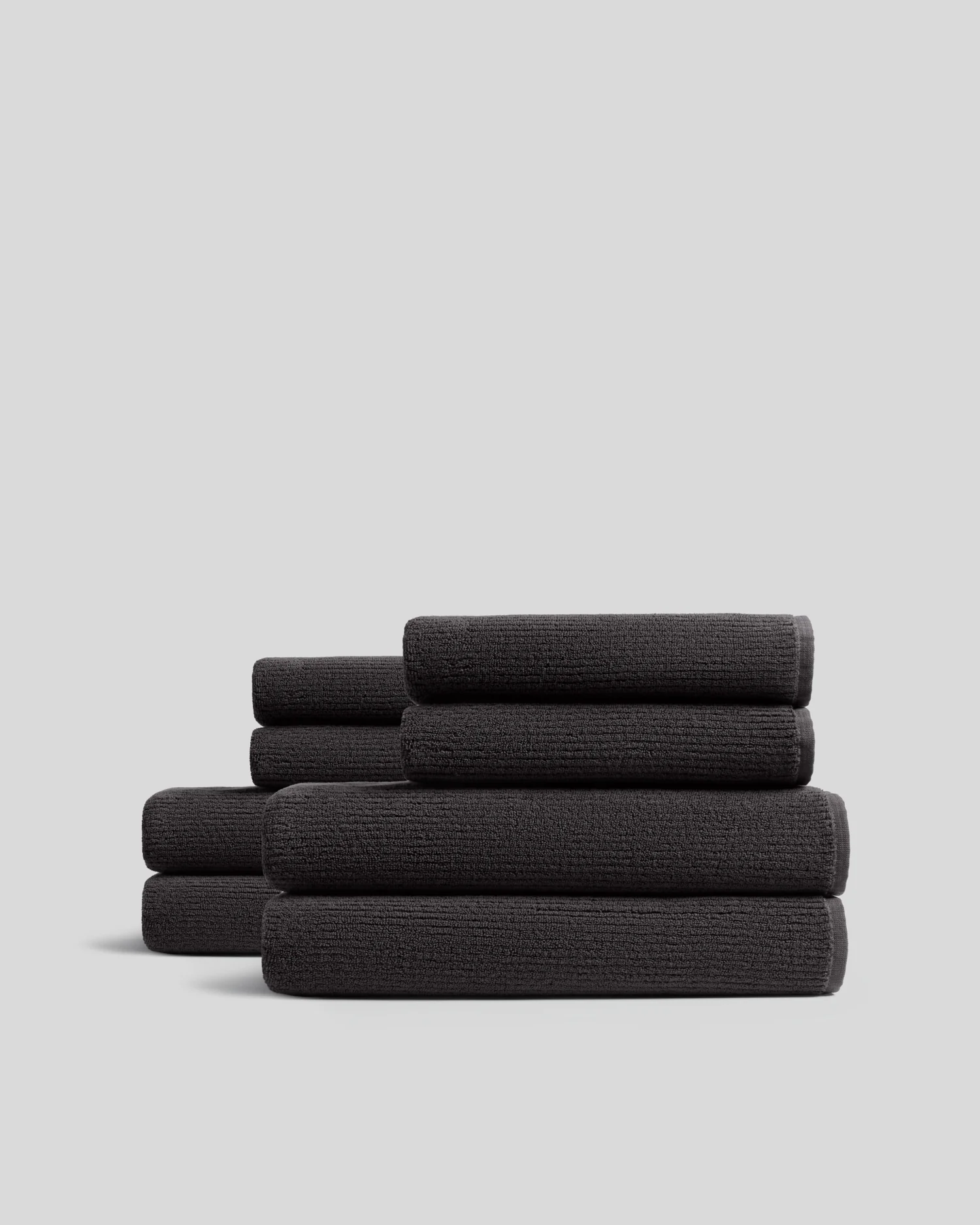 4+4 Soft Rib Bath Bundle - Onyx