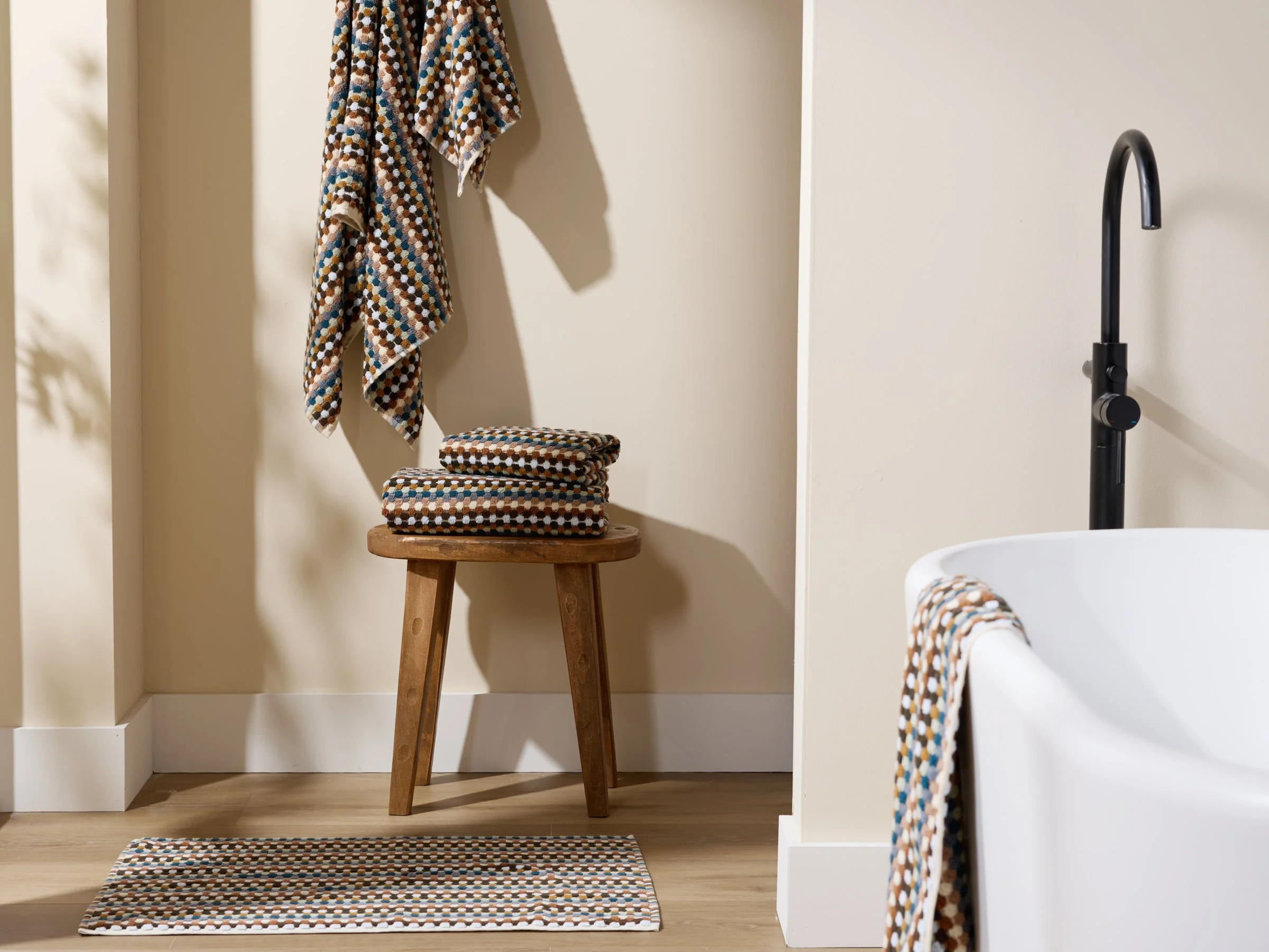 6+6 Organic Mosaic Bath Bundle - Multi - Image 4