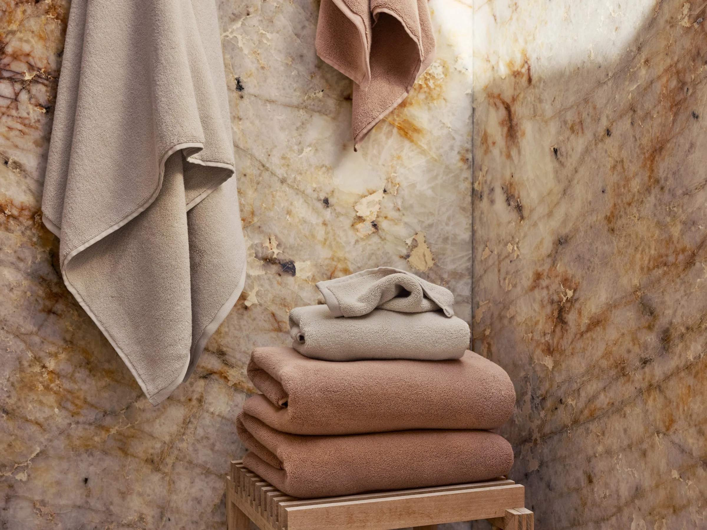 6+6 Organic Plush Bath Bundle - Bone - Image 2