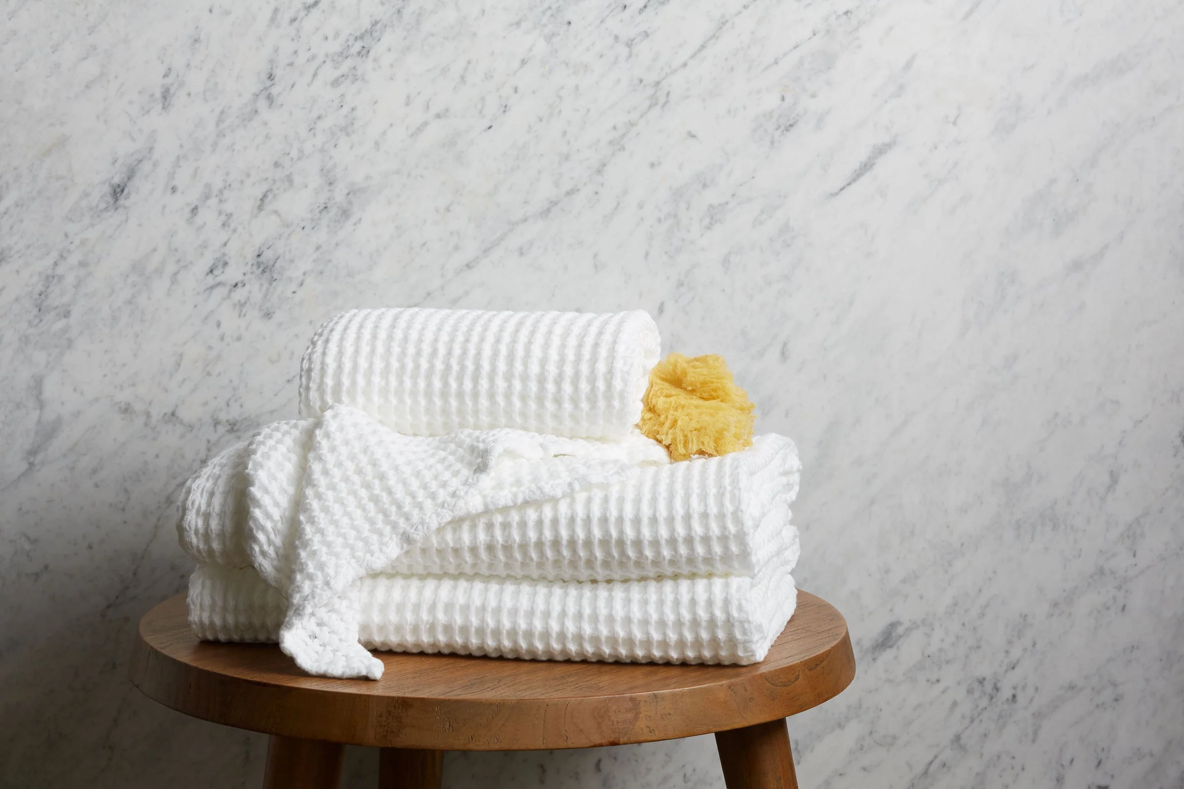 6+6 Waffle Bath Bundle - White - Image 2