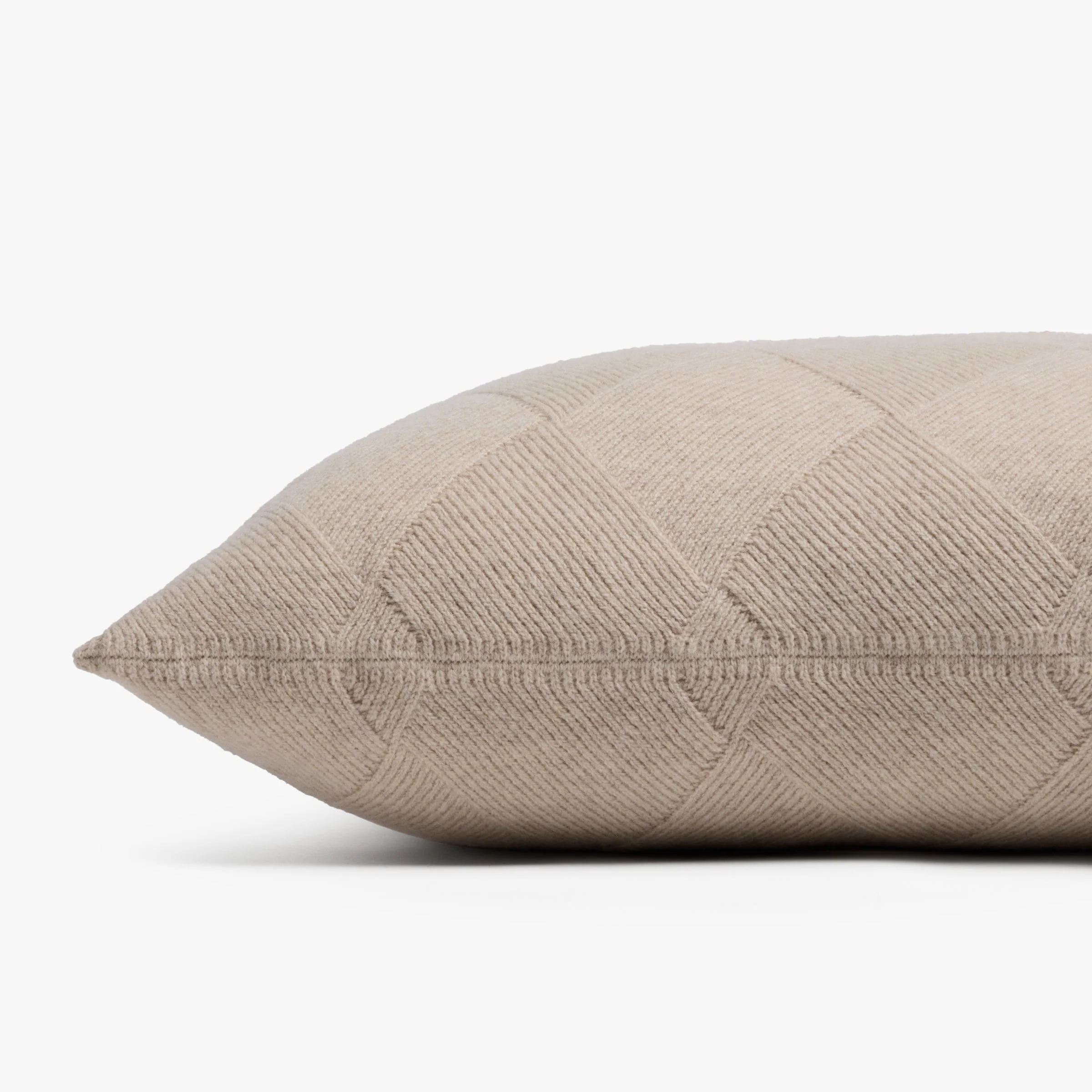 Basketweave Merino Pillow Cover - FINAL SALE (Natural) - Image 2