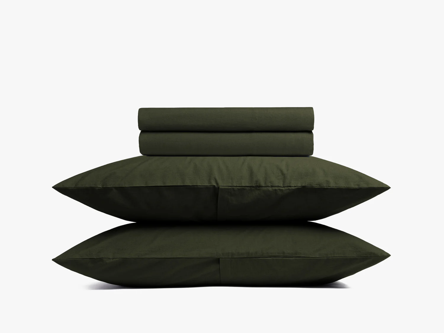 Brushed Cotton Bed Set - FINAL SALE (Evergreen)