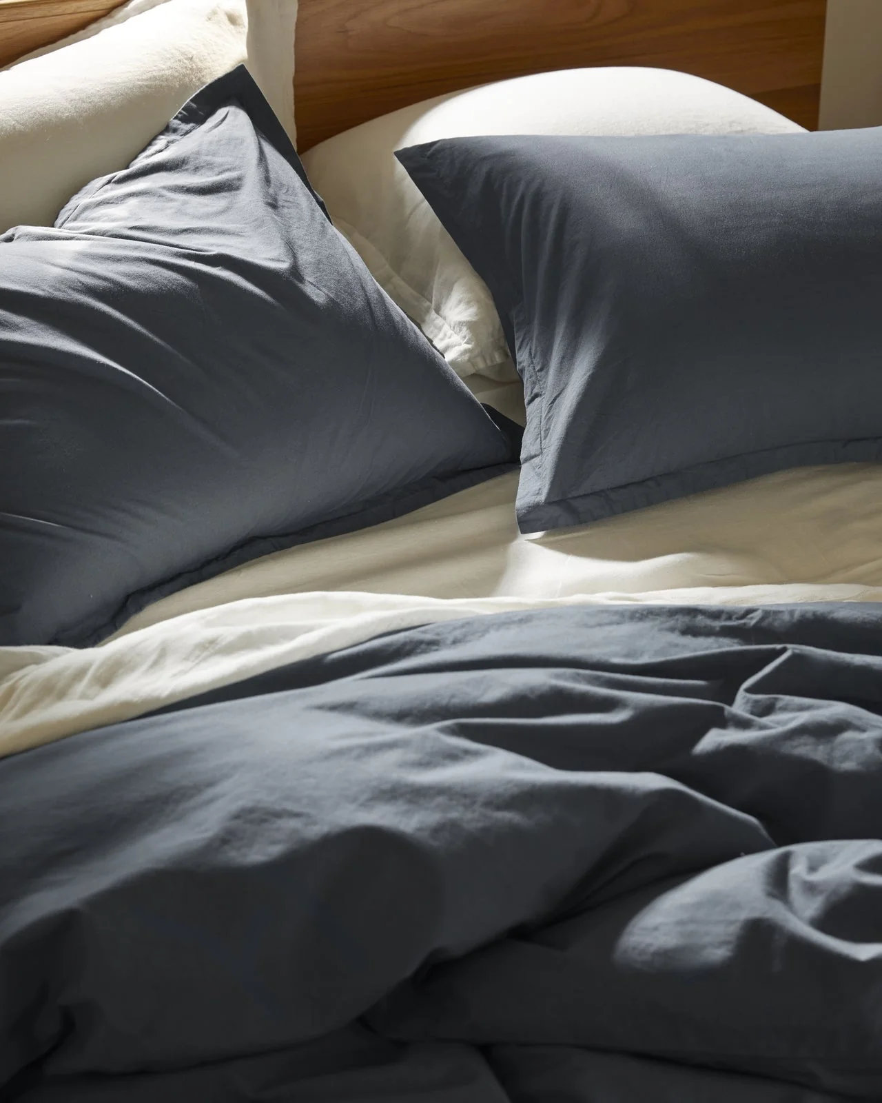 Brushed Cotton Duvet Cover Set - Dusk TW/XL - Image 2