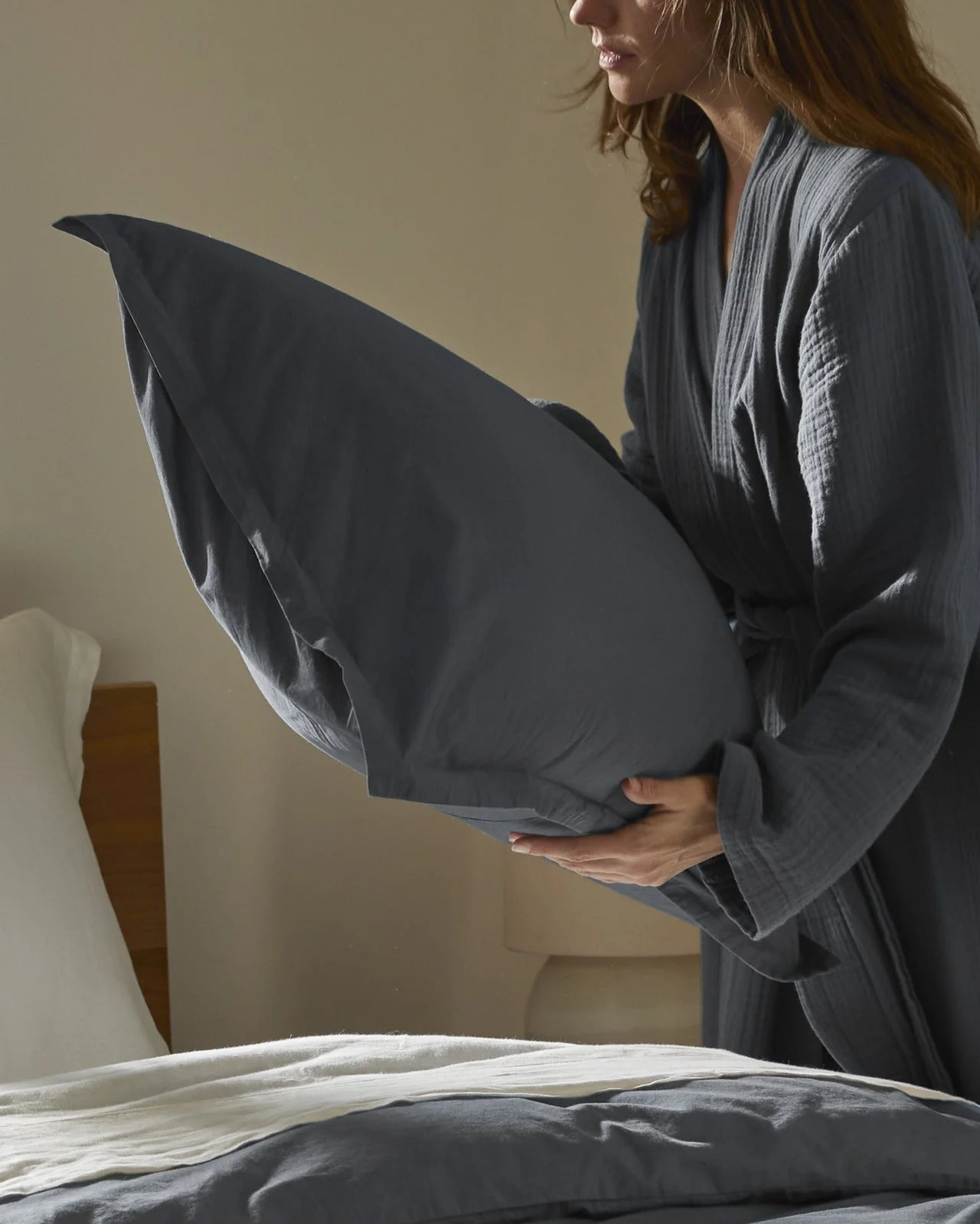Brushed Cotton Sham Set (Dusk) - Image 4