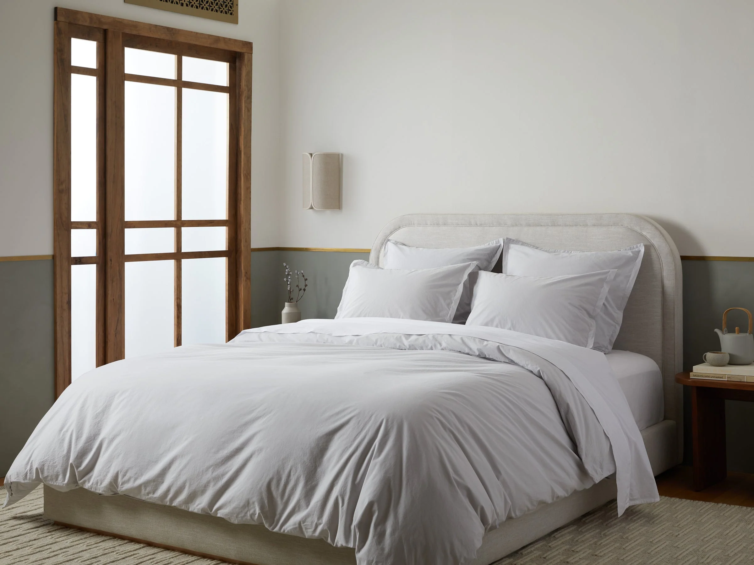 Brushed Cotton Sham Set - FINAL SALE (Mist) - Image 2