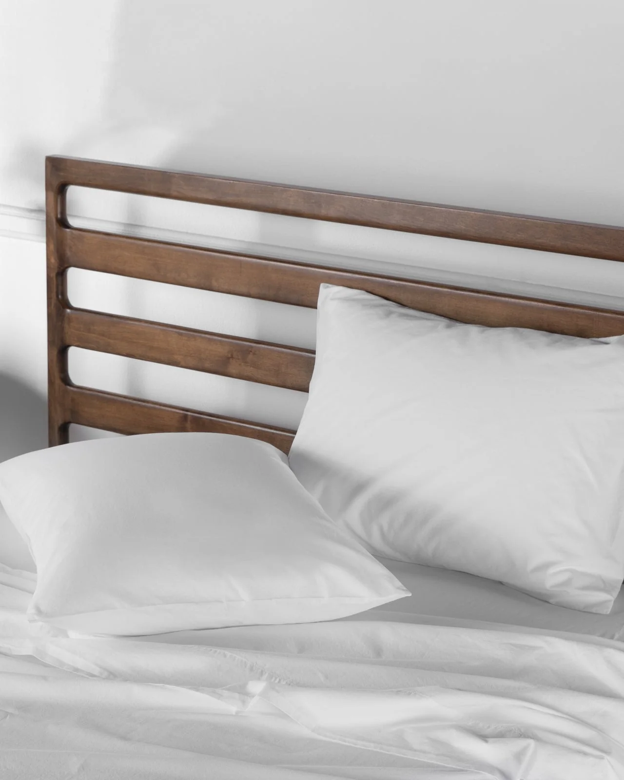 Brushed Cotton Sheet Set - White F/Q - Image 2