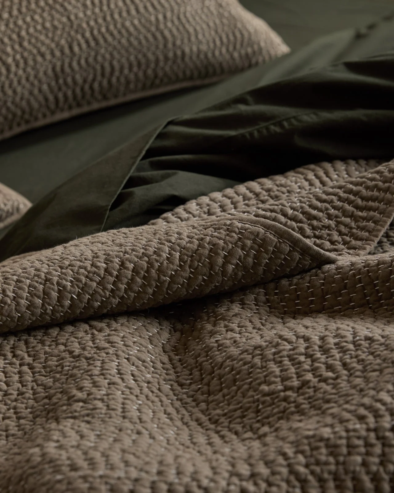 Brushed Cotton Top Sheet (Evergreen) - Image 4