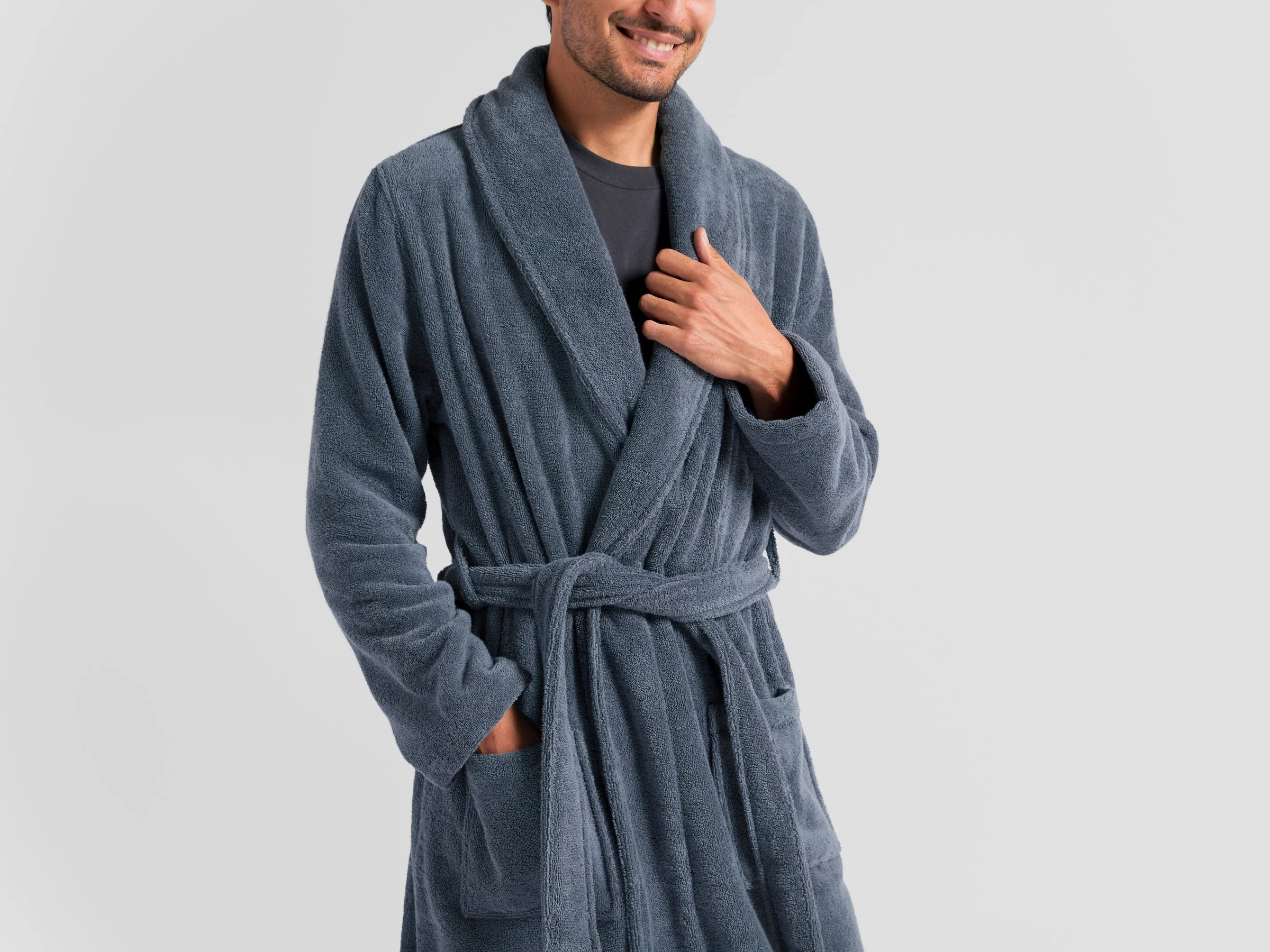 Classic Turkish Cotton Robe - FINAL SALE (Dusk) - Image 4