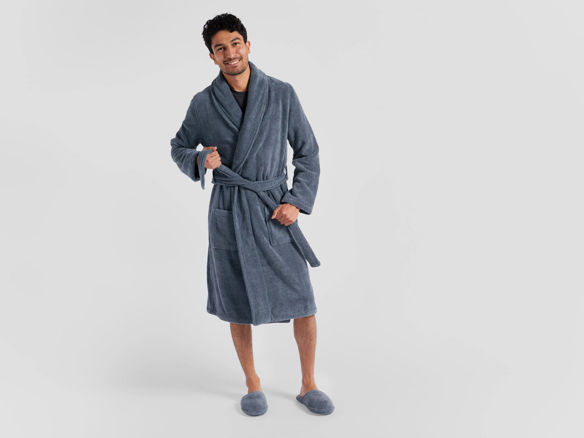 Classic Turkish Cotton Robe - FINAL SALE (Dusk) - Image 5