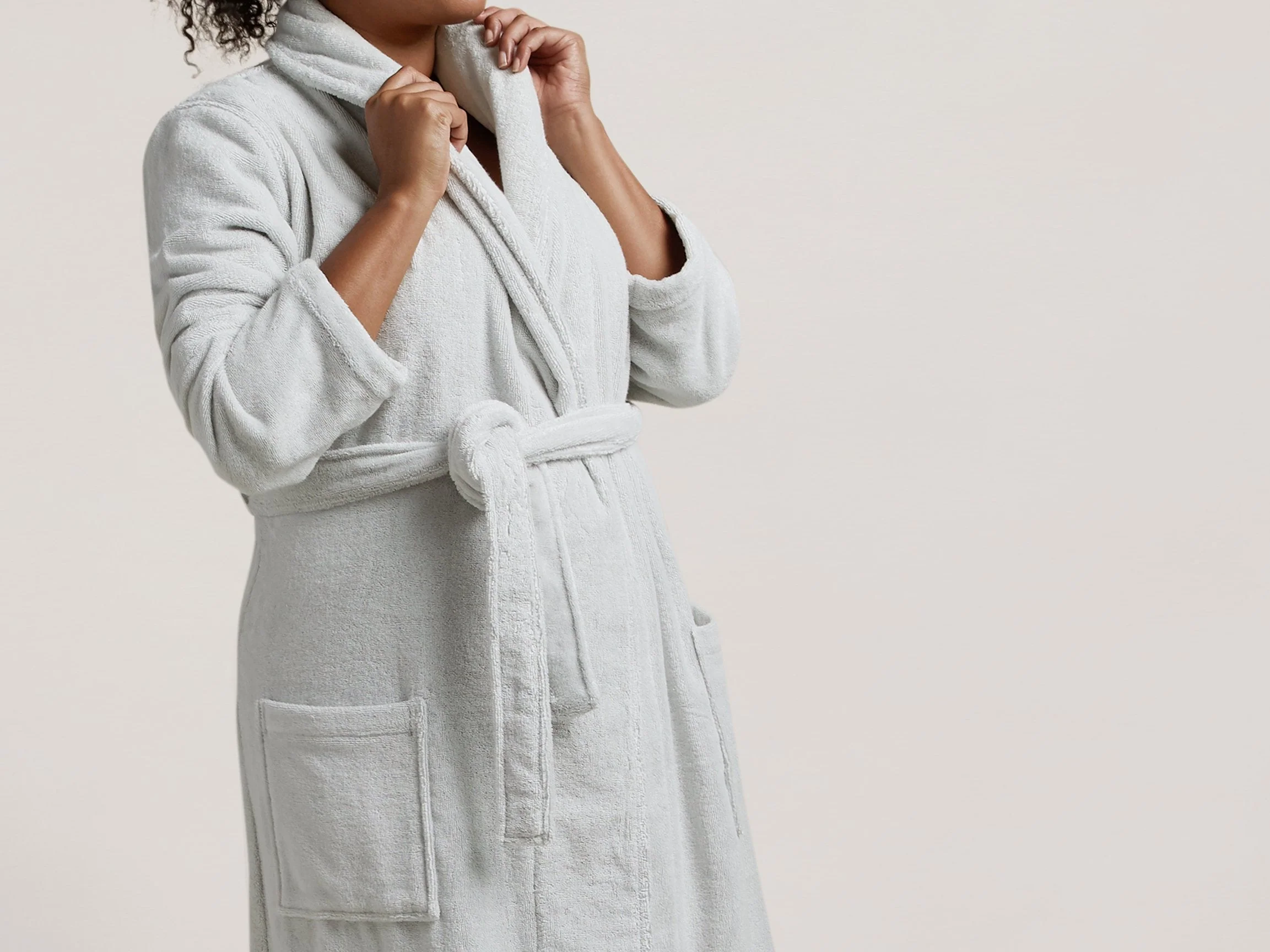 Classic Turkish Cotton Robe - FINAL SALE (Mineral) - Image 4