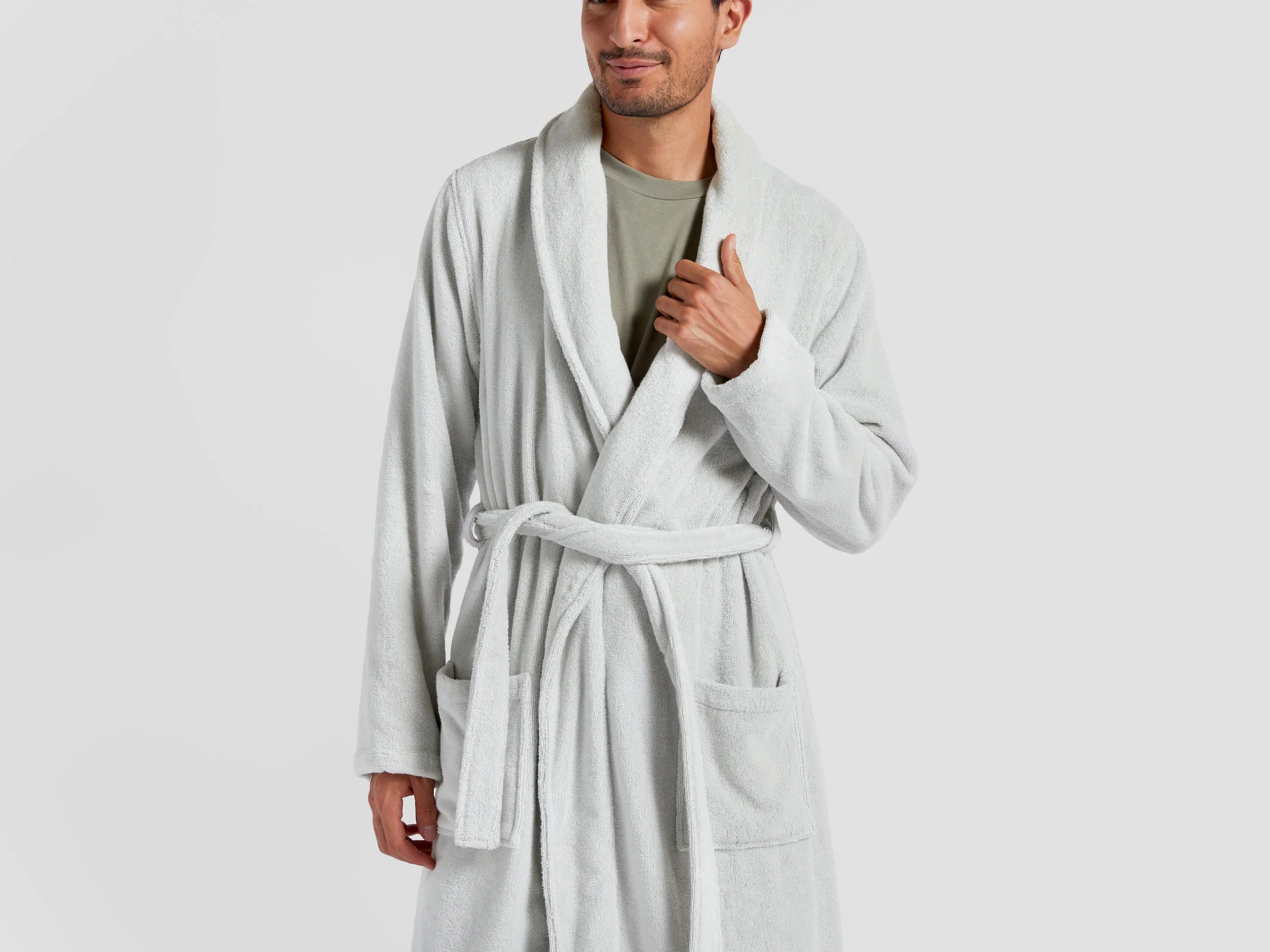 Classic Turkish Cotton Robe - FINAL SALE (Mineral) - Image 6