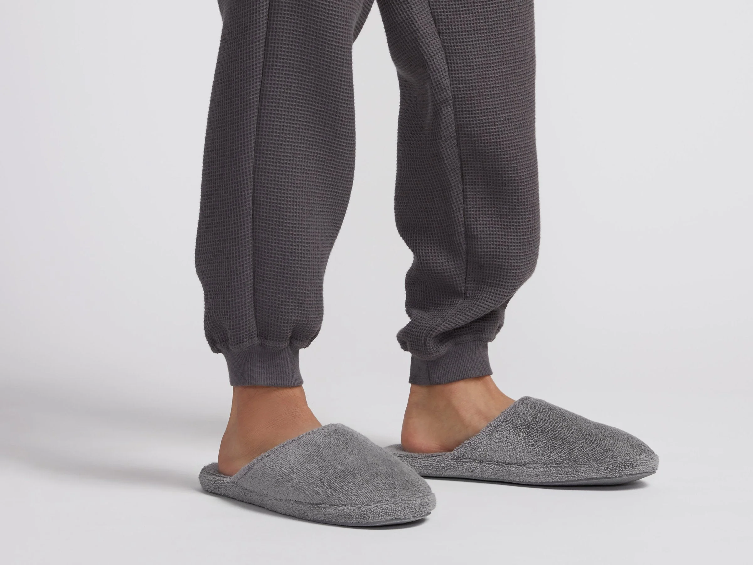 Classic Turkish Cotton Slippers - FINAL SALE (Stone) OLD - Image 2