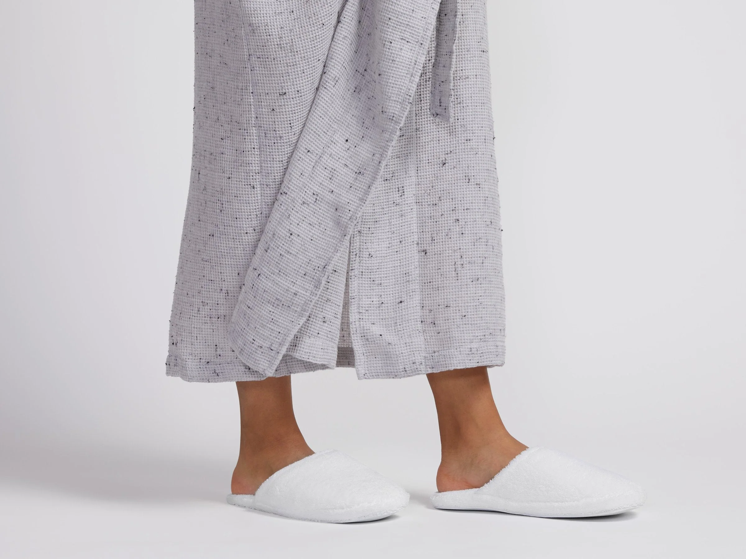 Classic Turkish Cotton Slippers (White) OLD - Image 2