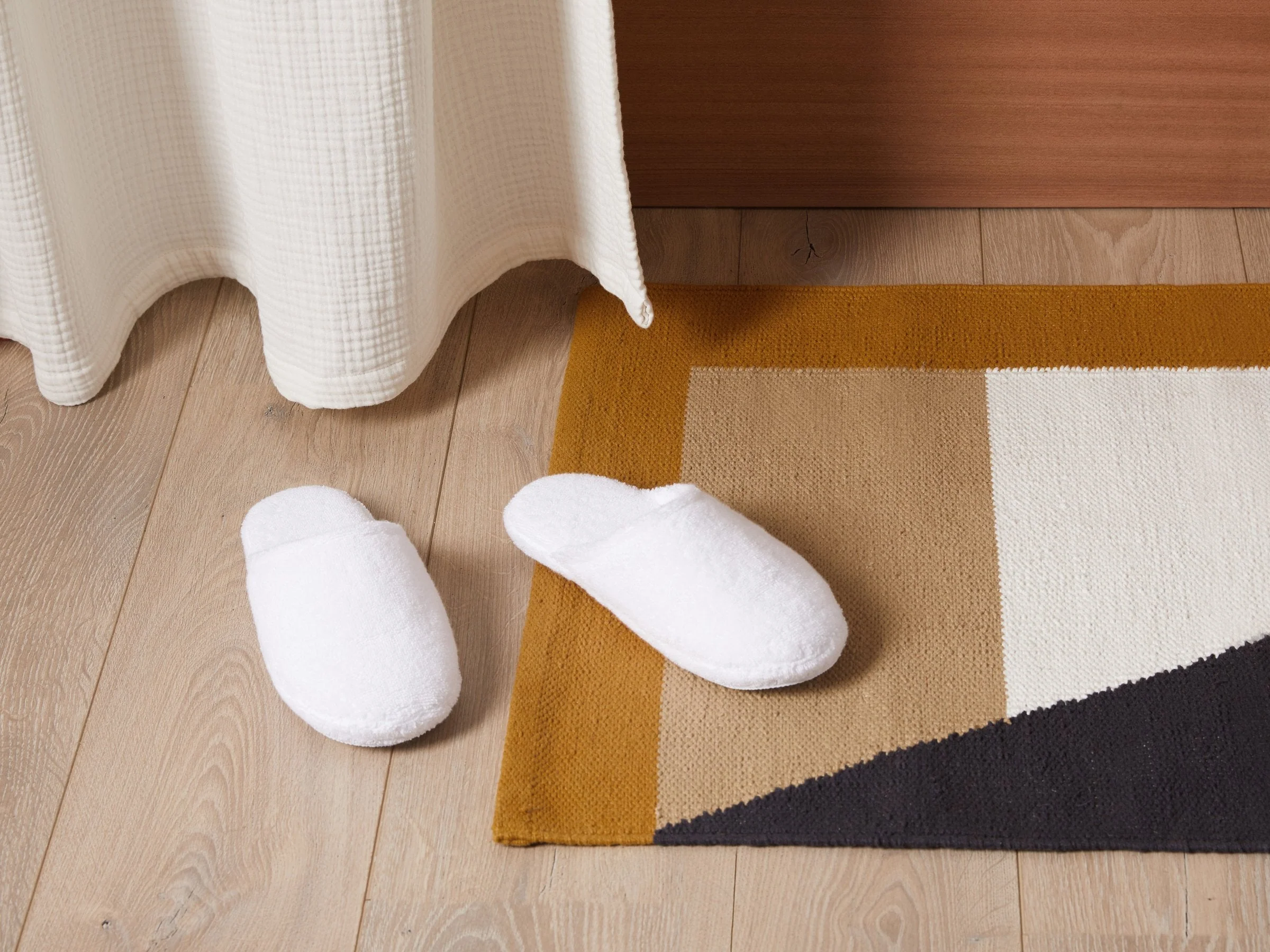 Classic Turkish Cotton Slippers (White) OLD - Image 3
