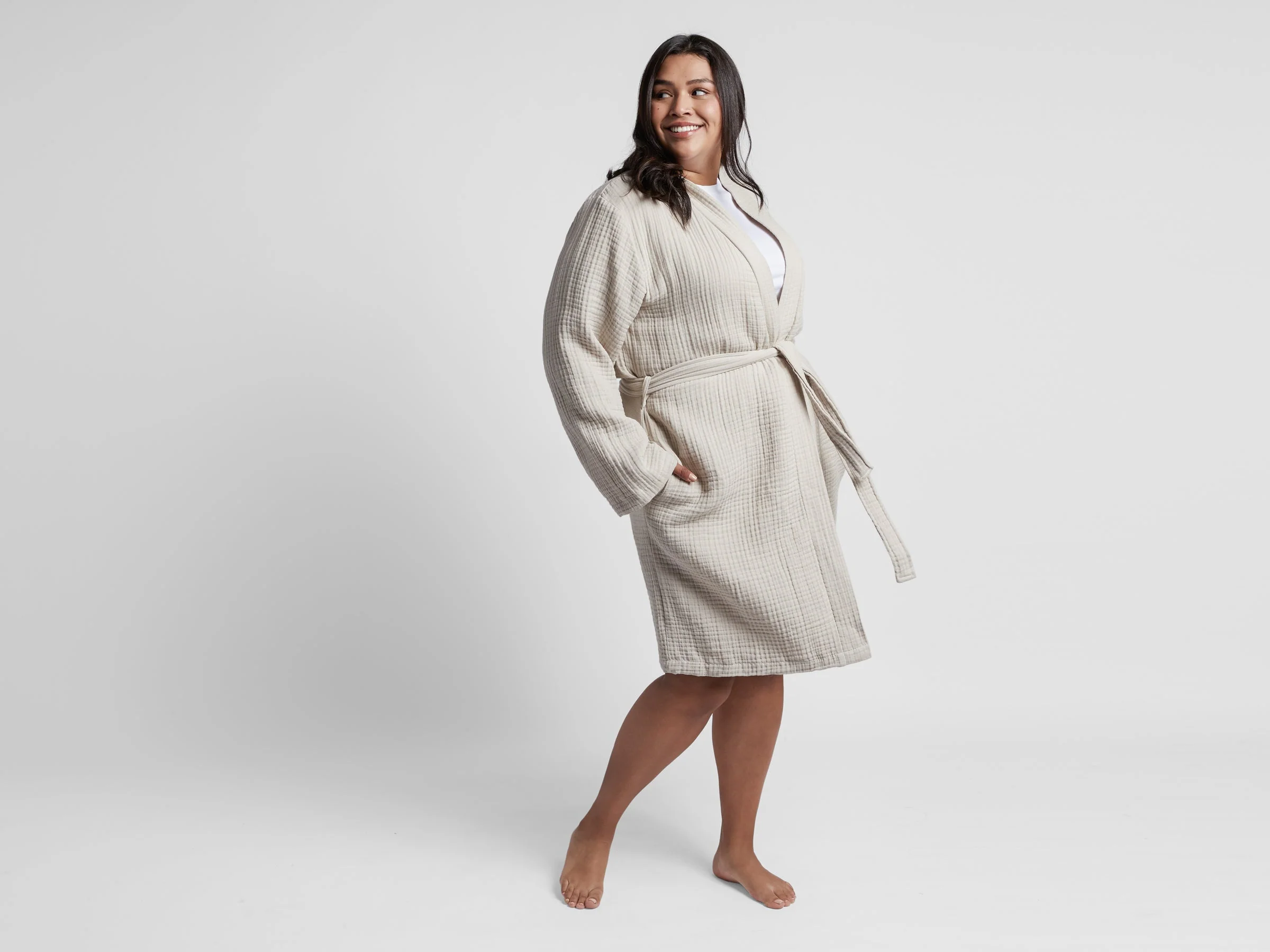 Cloud Cotton Robe (Bone) - Image 8