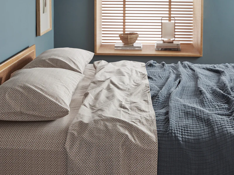 Cloud Linen Gauze Bed Blanket - FINAL SALE (Dusk) - Image 3