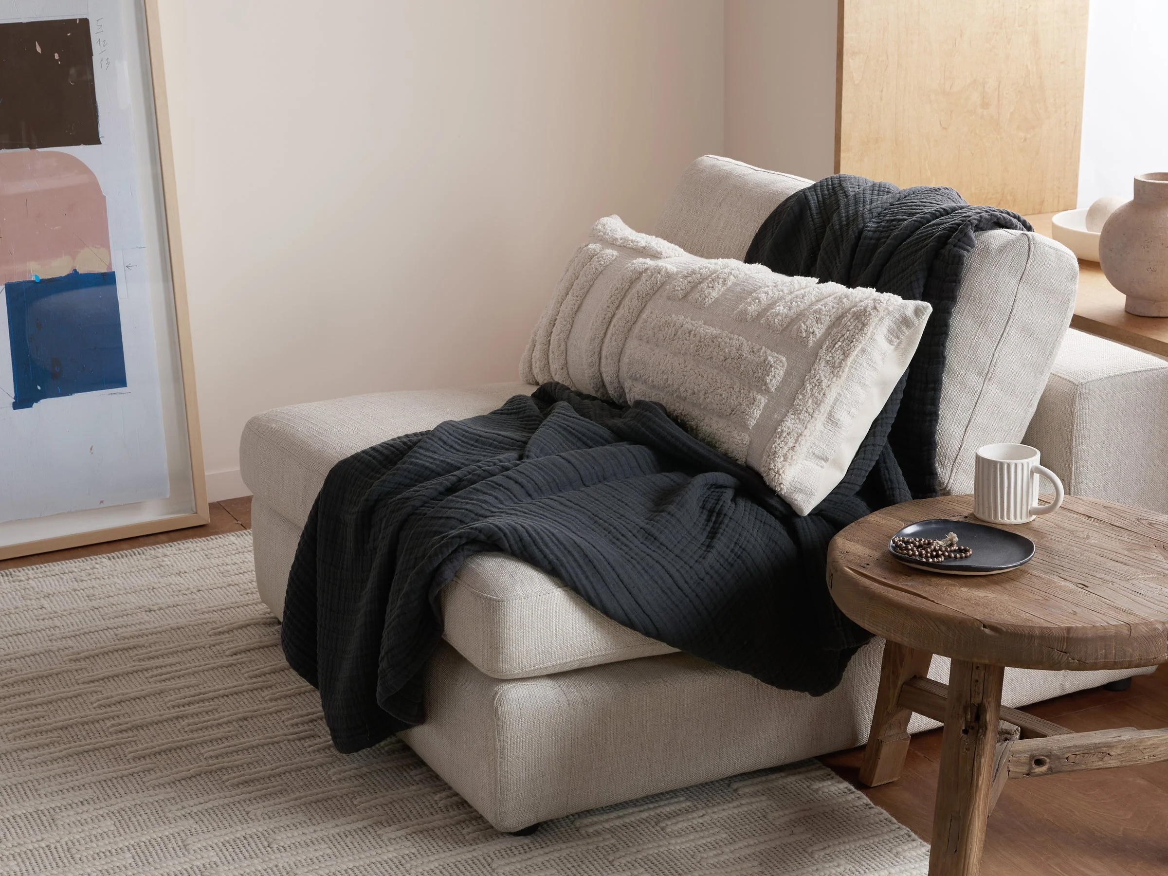 Oversized Cloud Linen Gauze Throw - FINAL SALE - Image 11