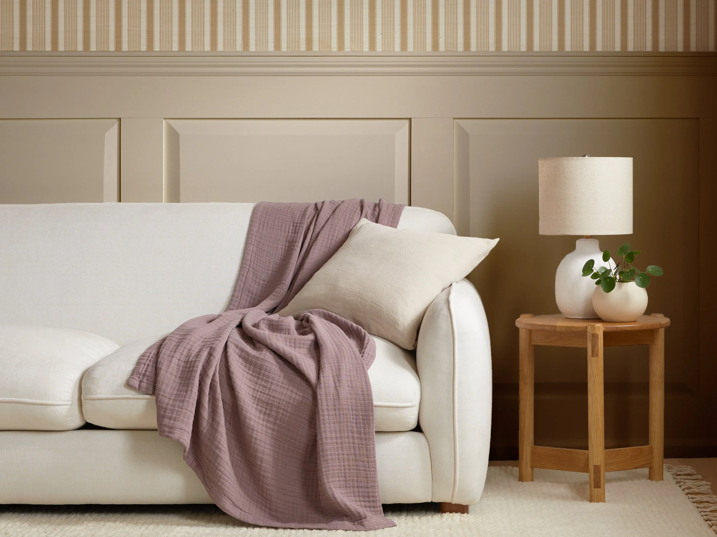 Cloud Linen Gauze Throw - FINAL SALE (Clover) - Image 4