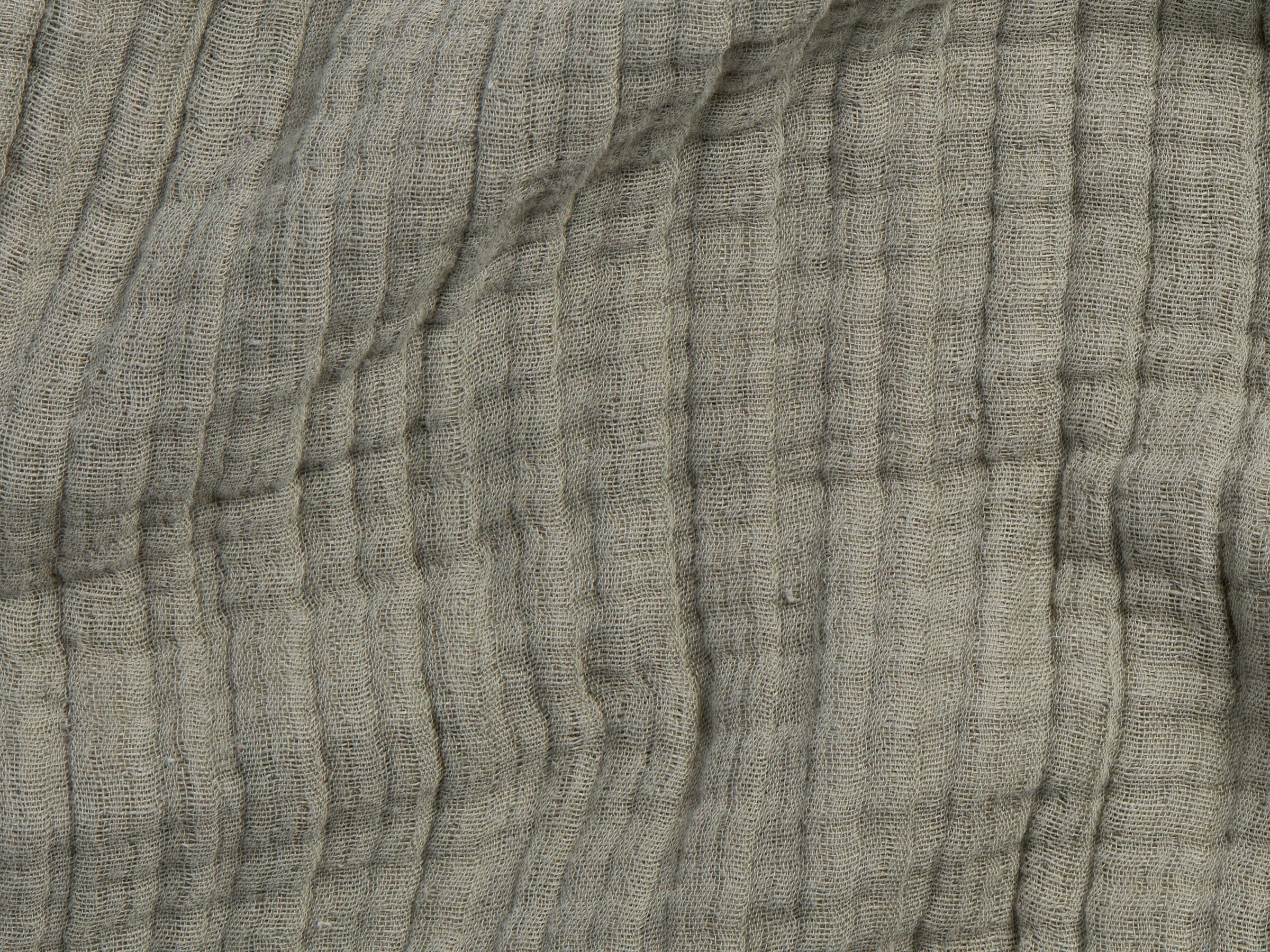 Cloud Linen Gauze Throw (Moss) - Image 3