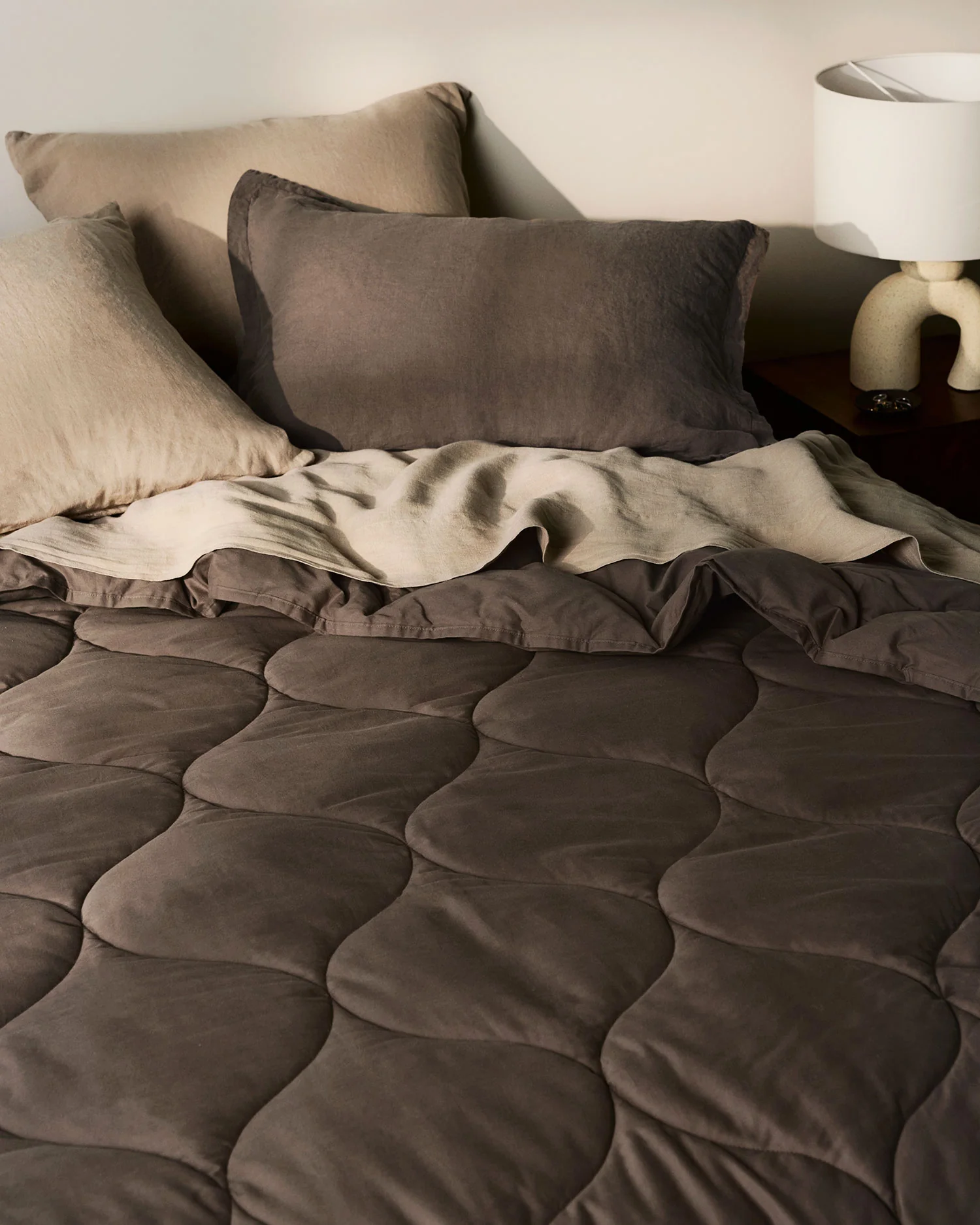 Cotton Drift Comforter (Warm Grey) - Image 5