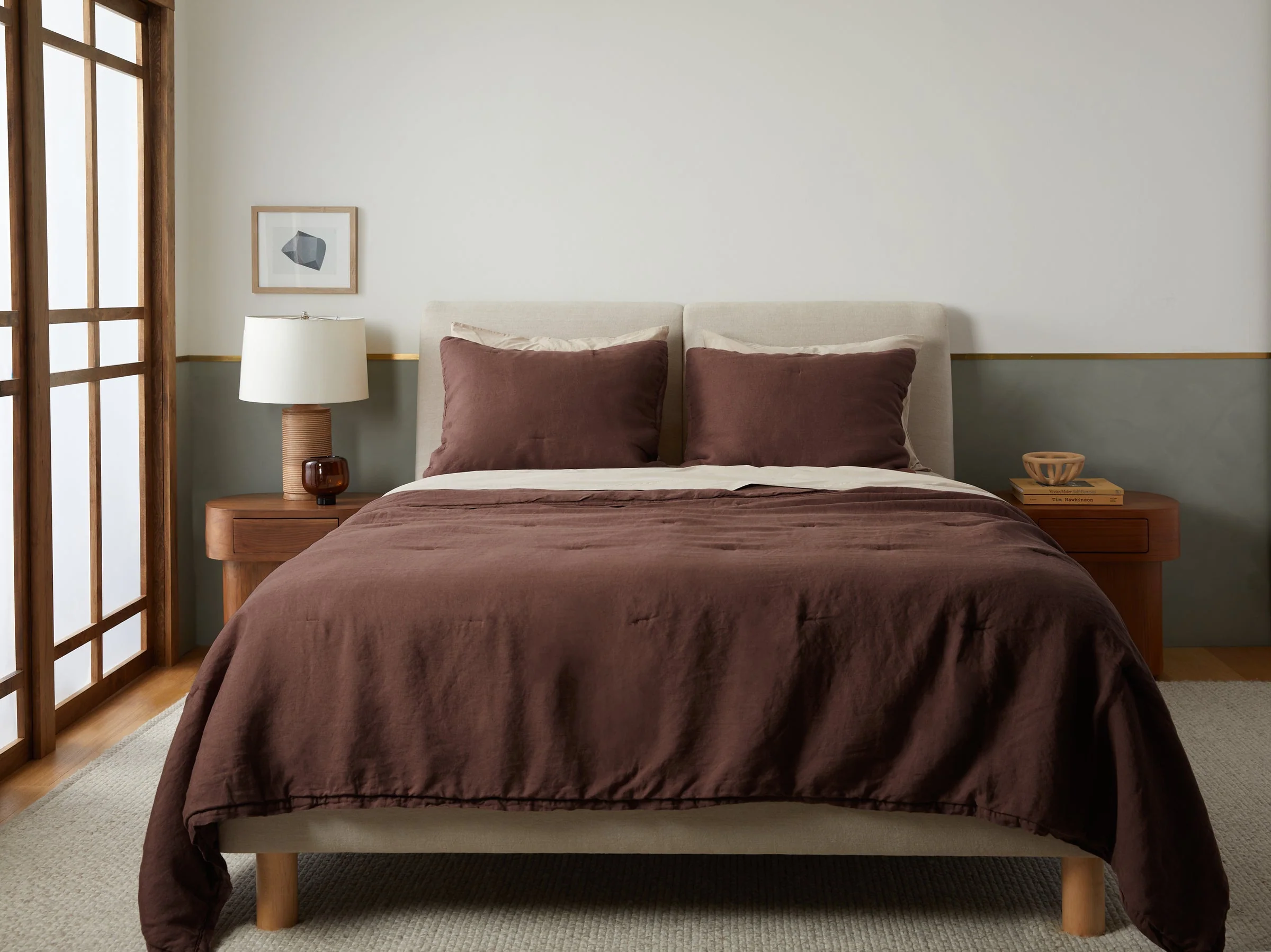Everyday Linen Quilt - FINAL SALE (Raisin) - Image 2