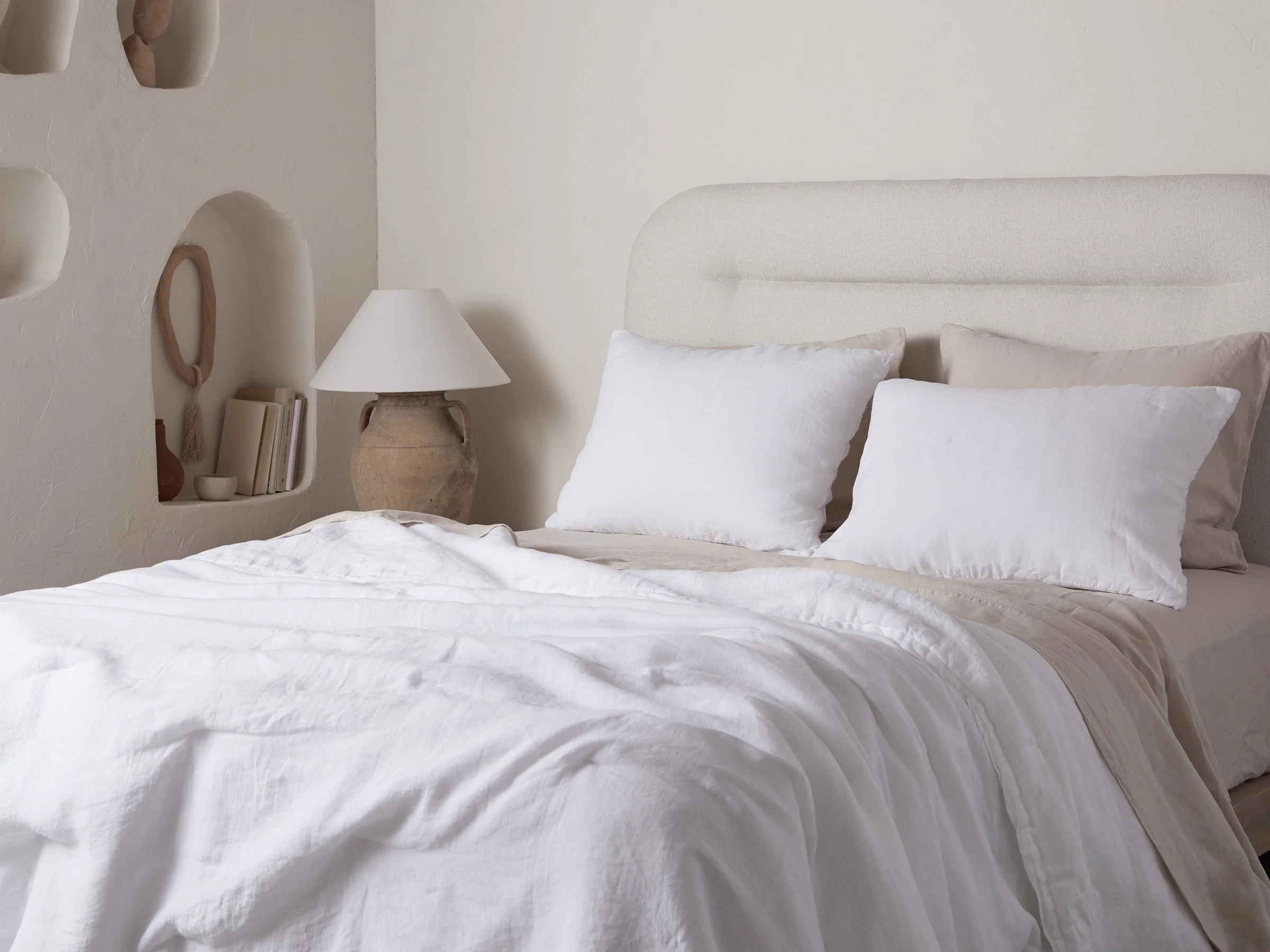Everyday Linen Sham Set - FINAL SALE (White) - Image 3