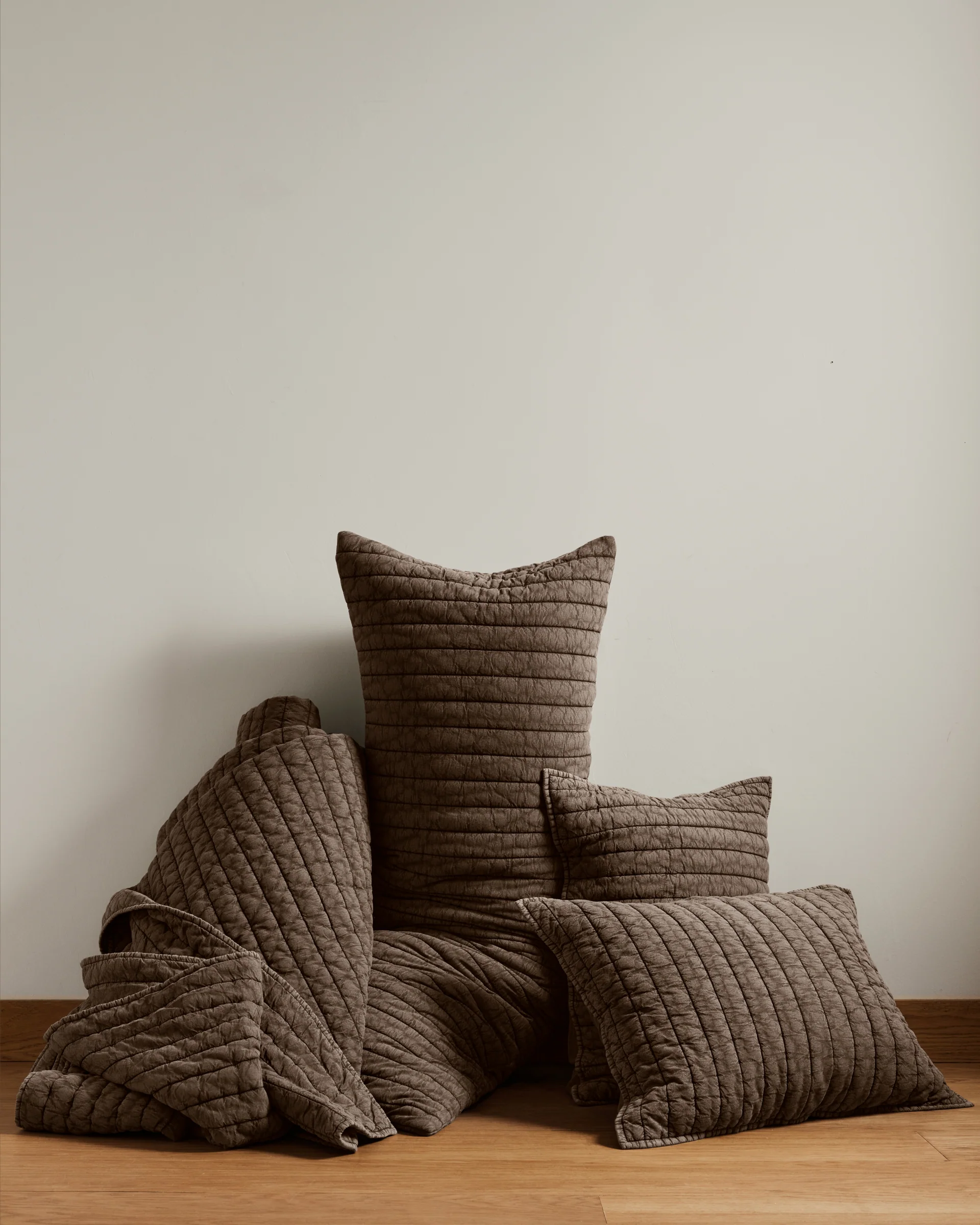 Garment Dyed Channel Quilt - FINAL SALE (Warm Grey) - Image 5