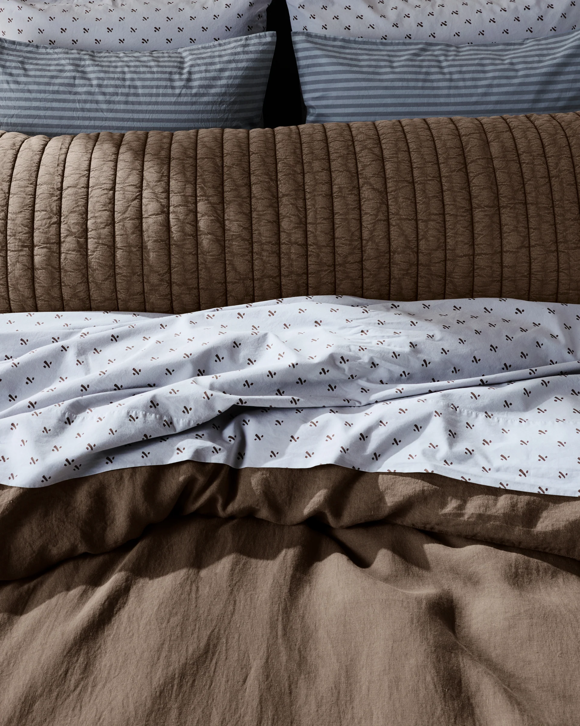Garment Dyed Channel Body Pillow Cover - FINAL SALE (Warm Grey) - Image 5