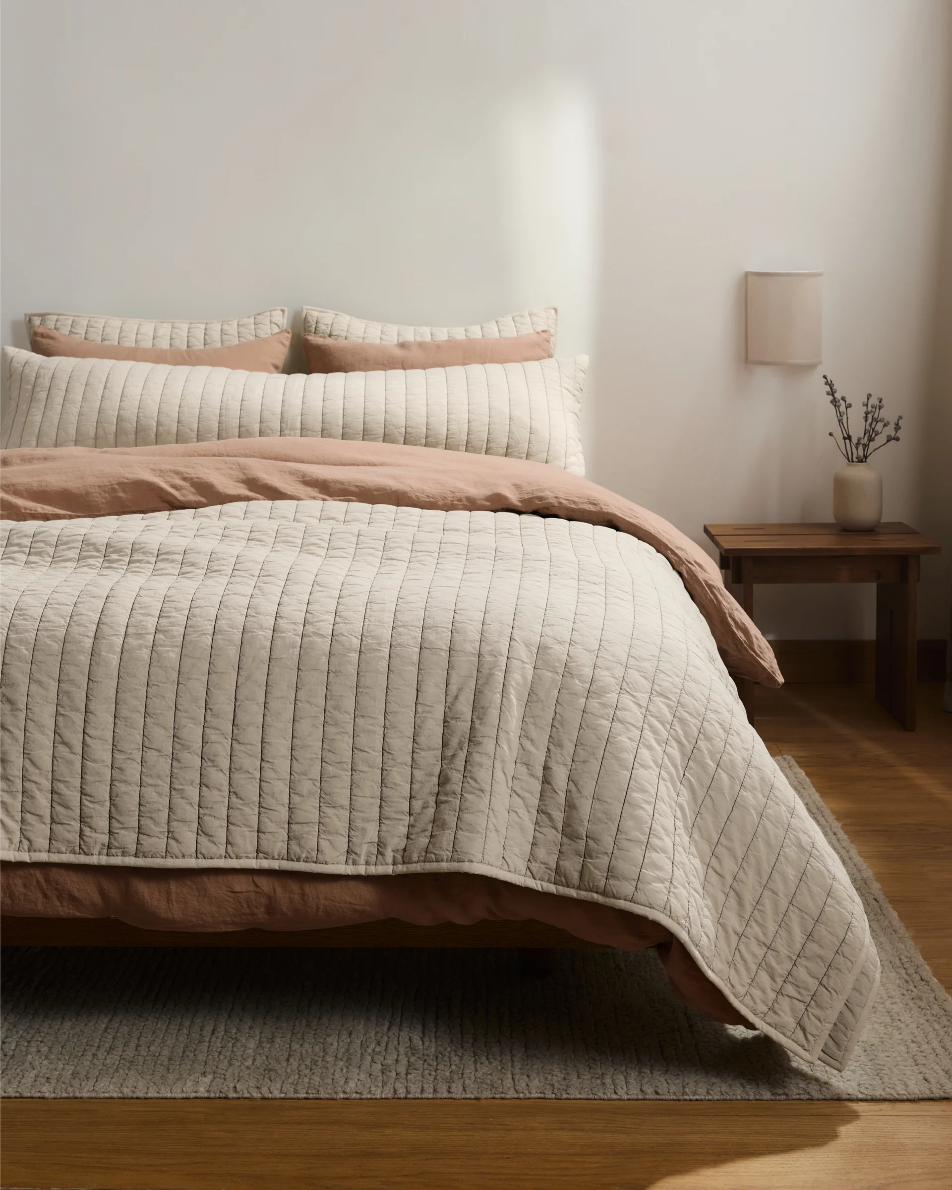 Garment Dyed Channel Quilt - FINAL SALE (Bone) - Image 5