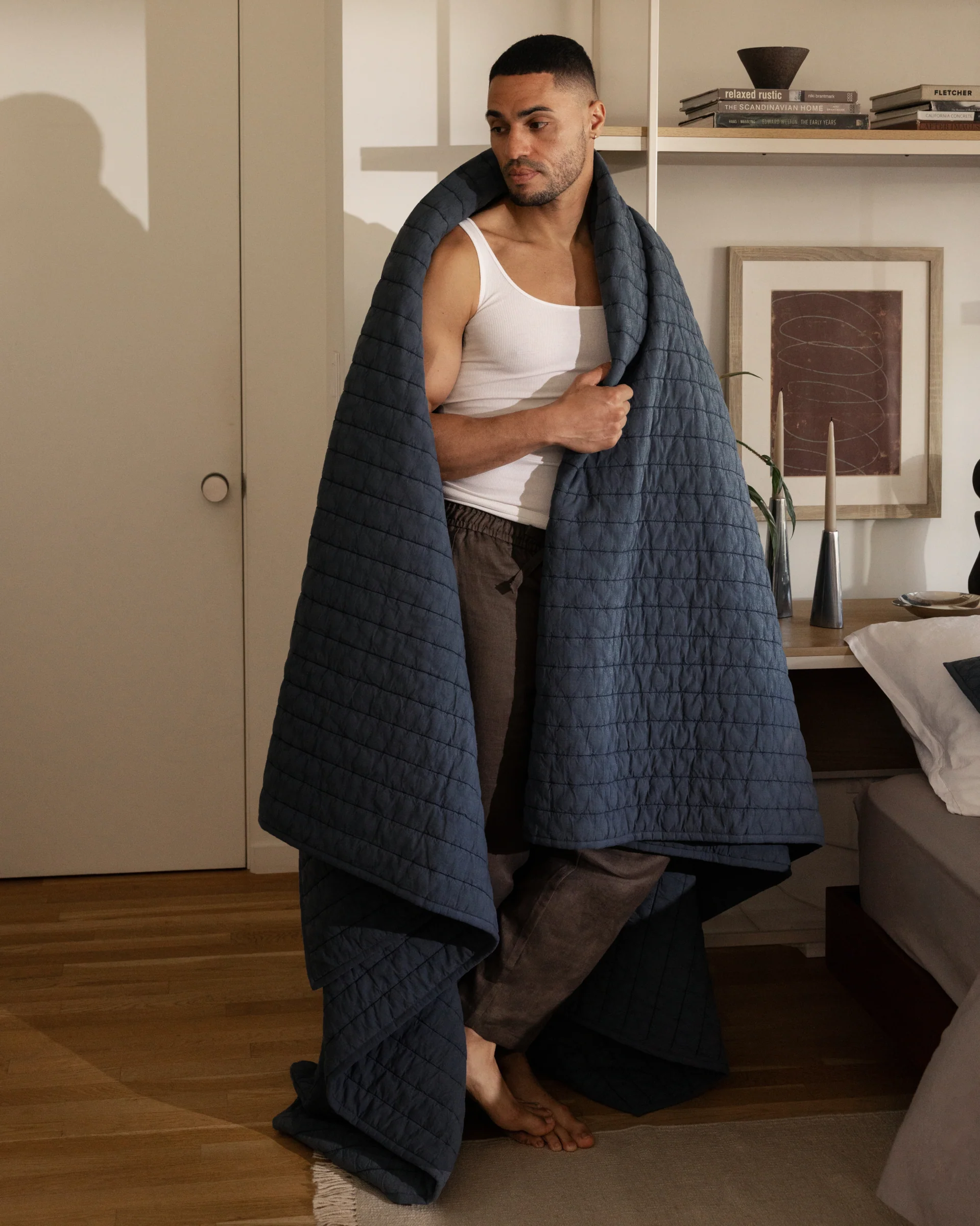 Garment Dyed Channel Quilt - FINAL SALE (Dusk) - Image 4