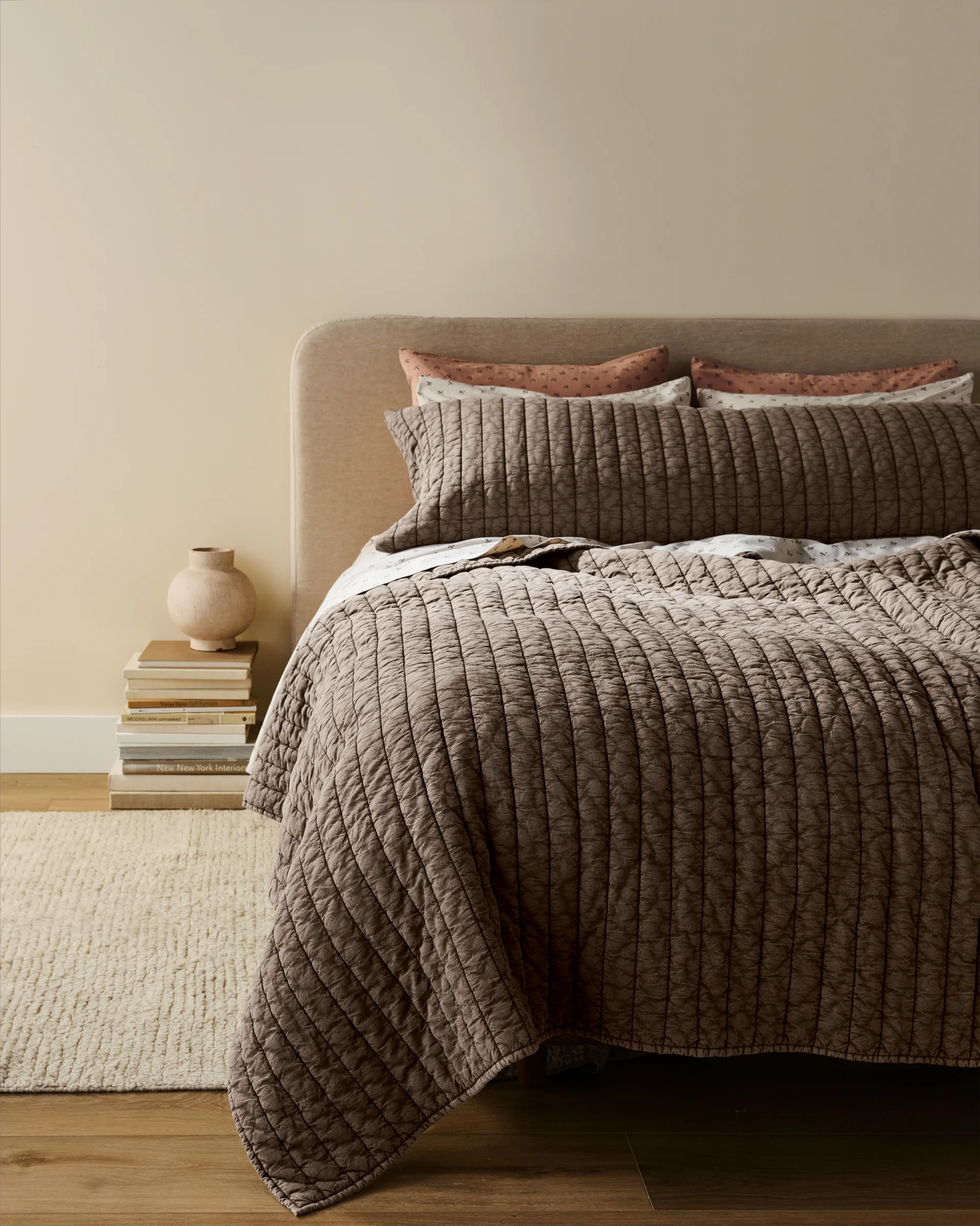 Garment Dyed Channel Quilt - FINAL SALE (Warm Grey) - Image 2
