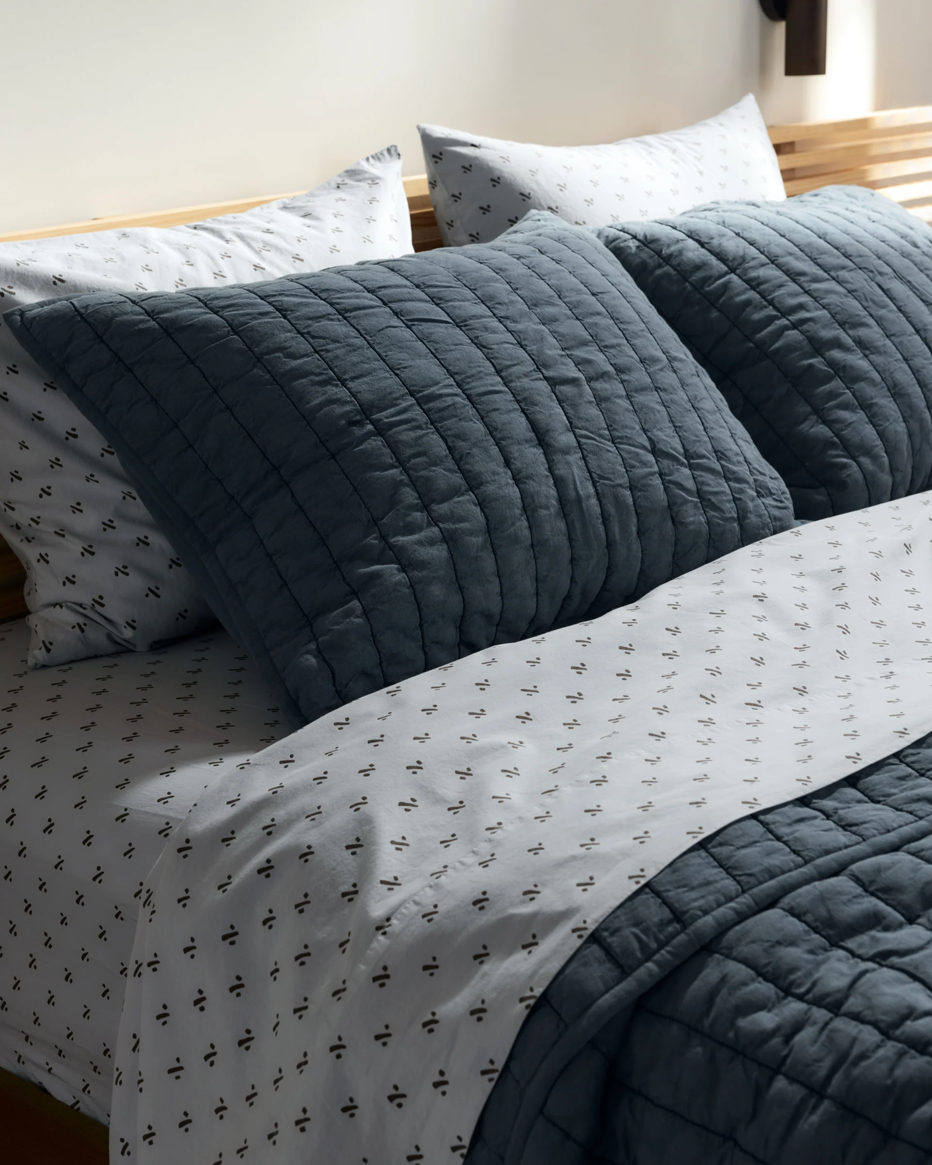 Garment Dyed Channel Sham Set - FINAL SALE (Dusk) - Image 2