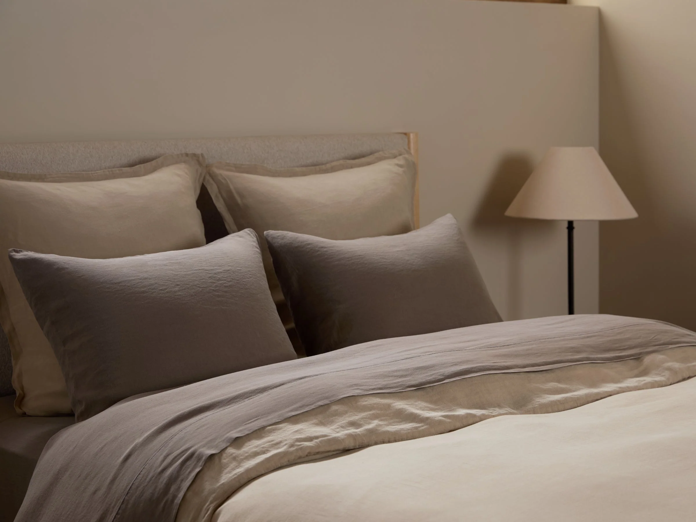 Linen Tencel Pillowcase Set (Warm Grey) - Image 2