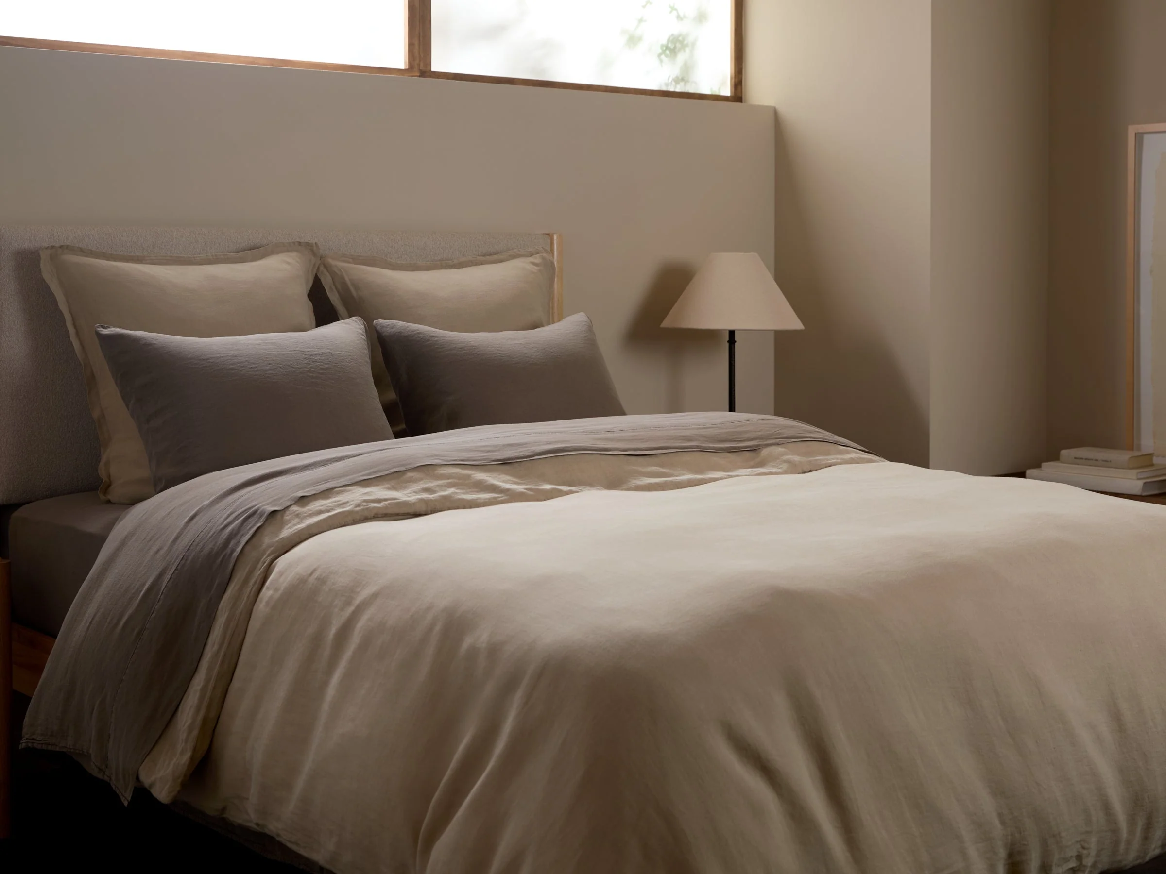 Linen Tencel Sheet Set - Warm Grey F/Q - Image 2