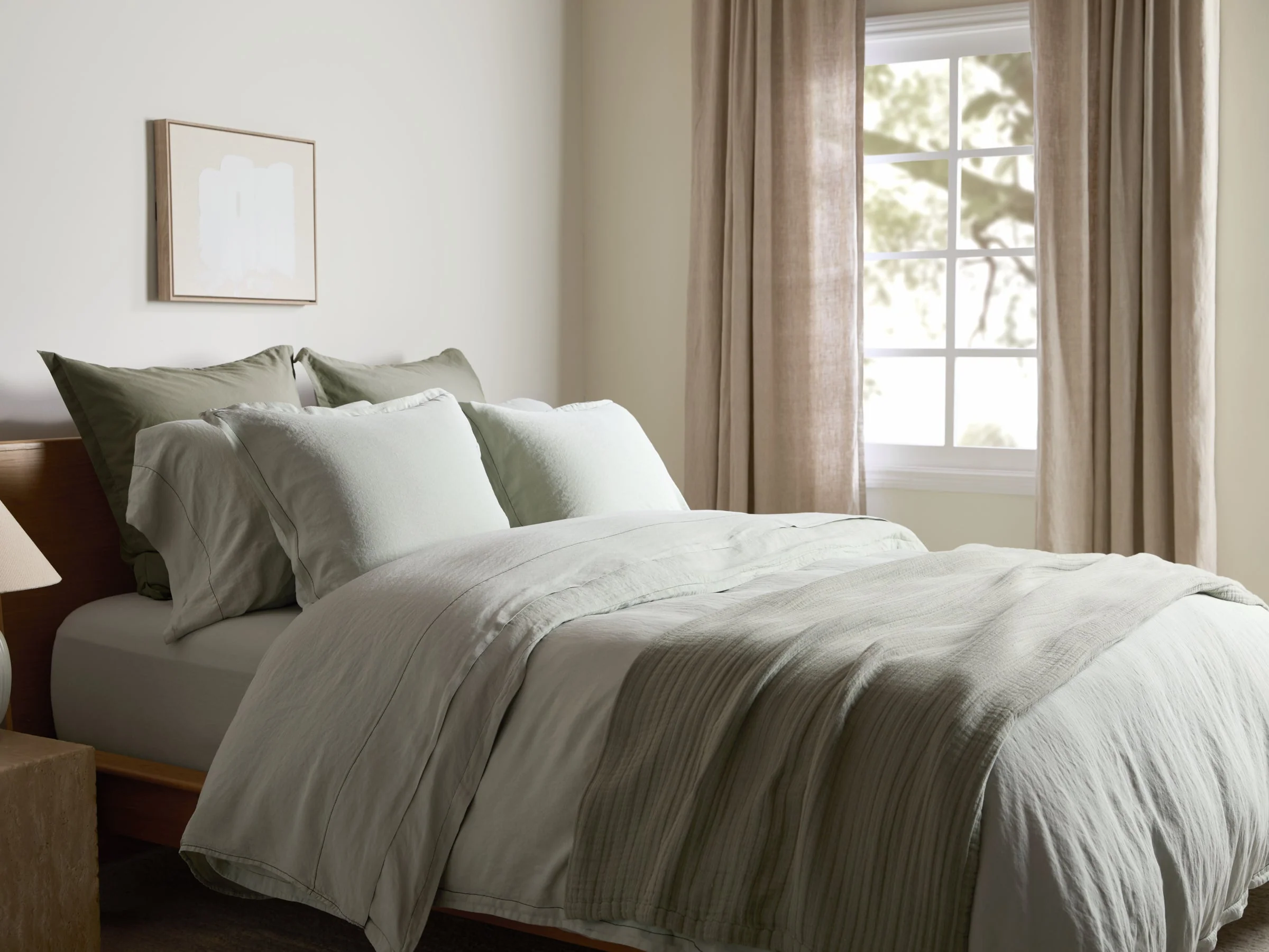 Linen Tencel Top Sheet - FINAL SALE (Sage) - Image 4
