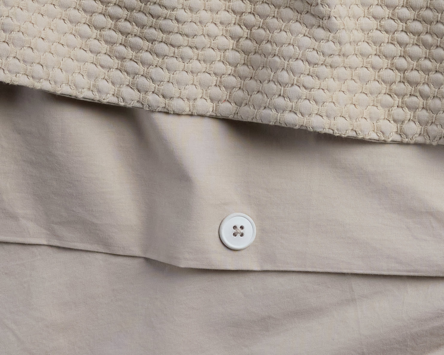 Lattice Cotton Duvet Cover (Bone) - Image 3