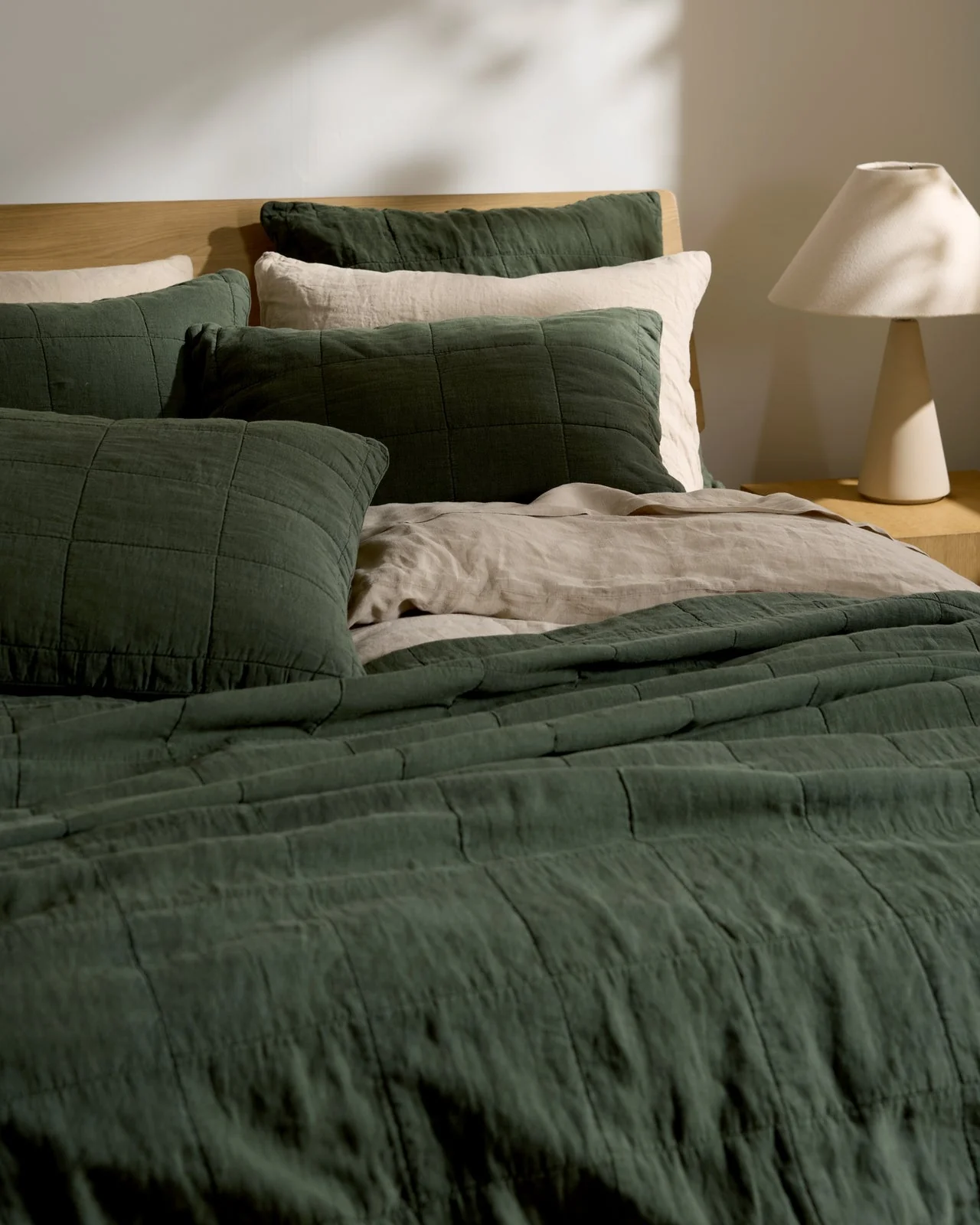 Linen Box Quilt (Evergreen) - Image 2