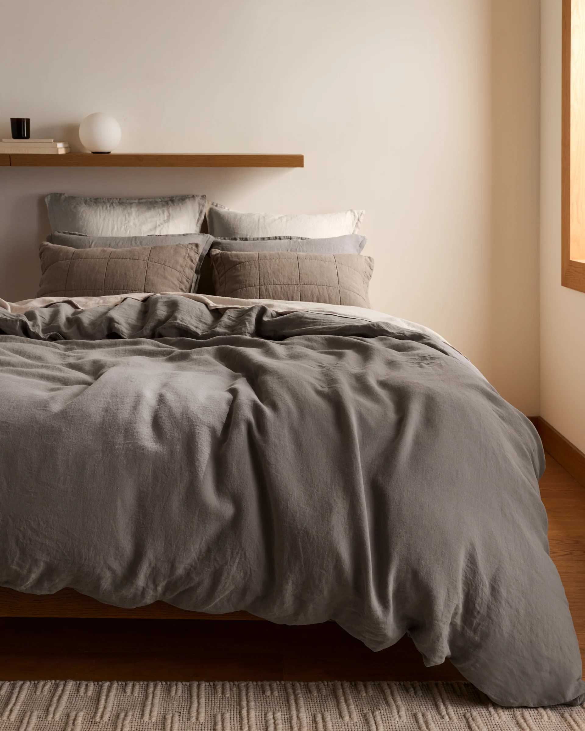 Linen Duvet Cover (Pebble) - Image 2
