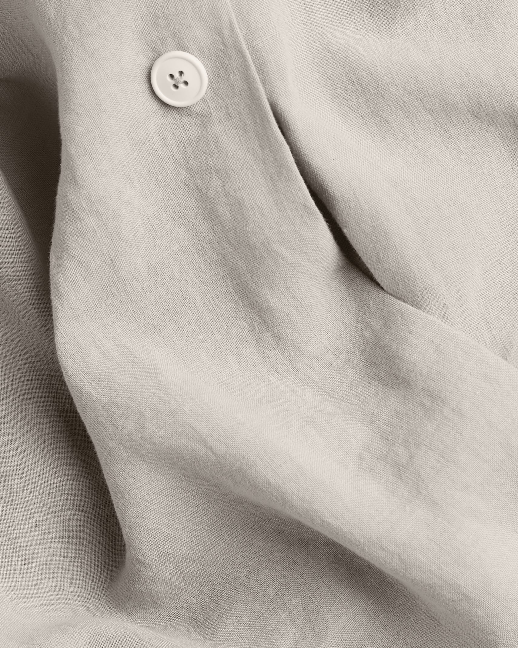 Linen Duvet Cover Set - Dove F/Q - Image 3
