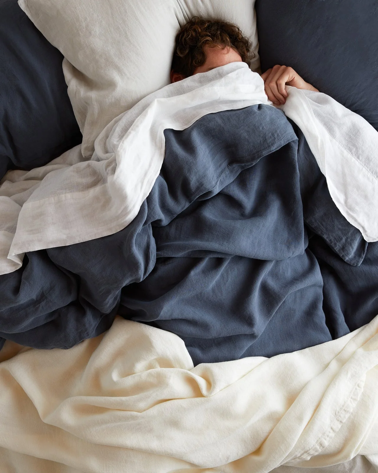 Linen Duvet Cover Set - Dusk K/CK - Image 4