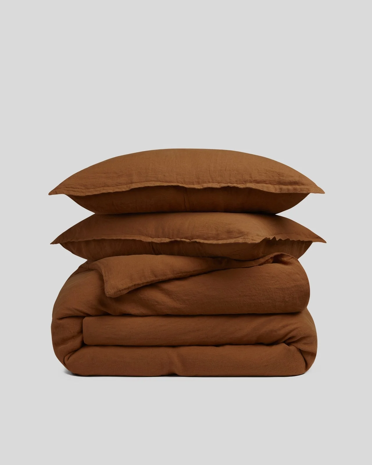 Linen Duvet Cover Set - Tobacco K/CK