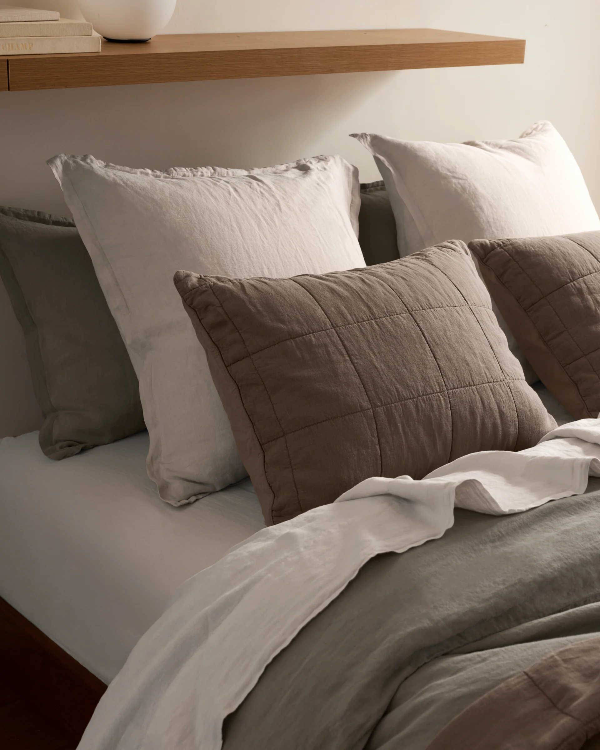 Linen Euro Sham (Dove) - Image 2