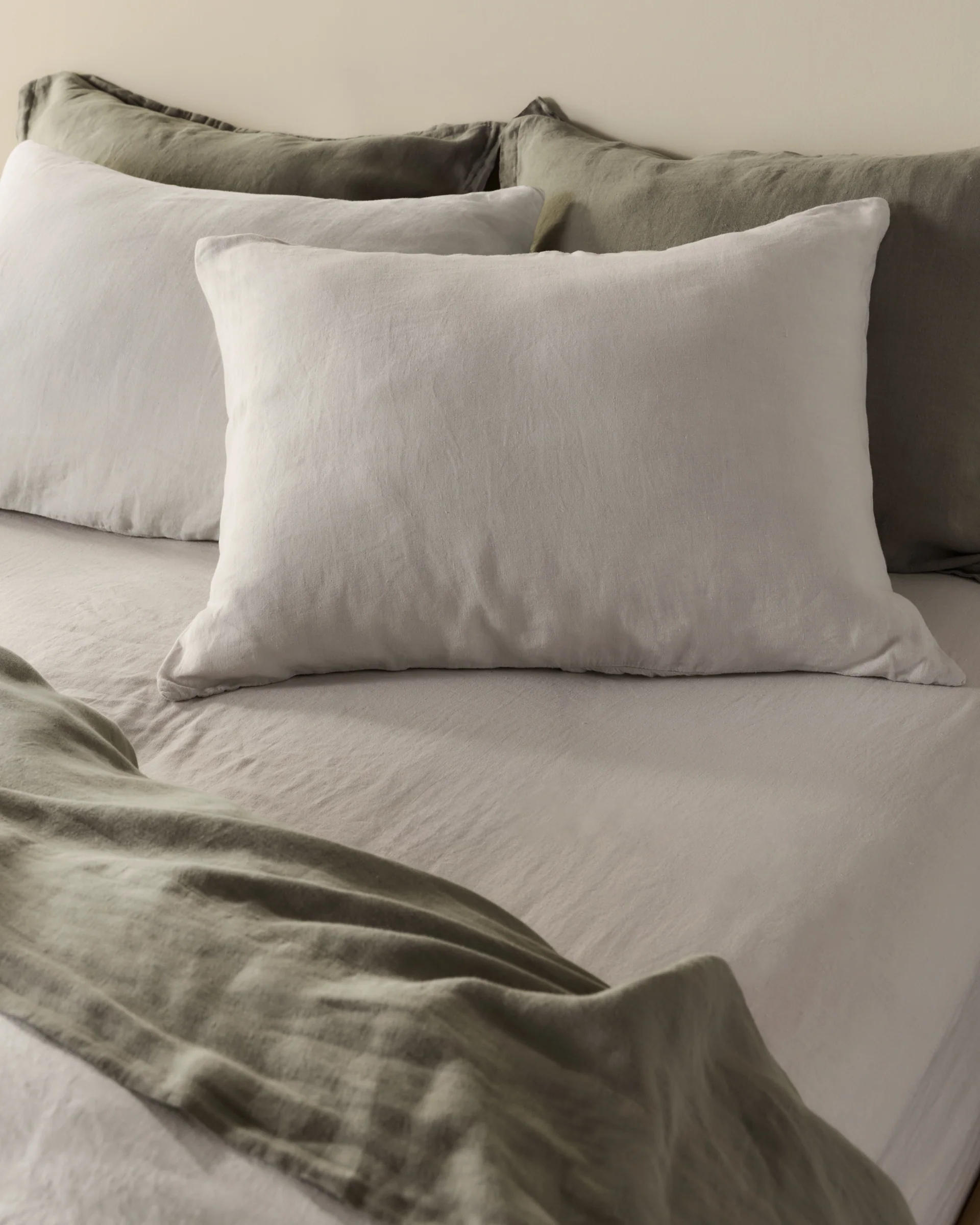 Linen Pillowcase Set (Dove) - Image 2