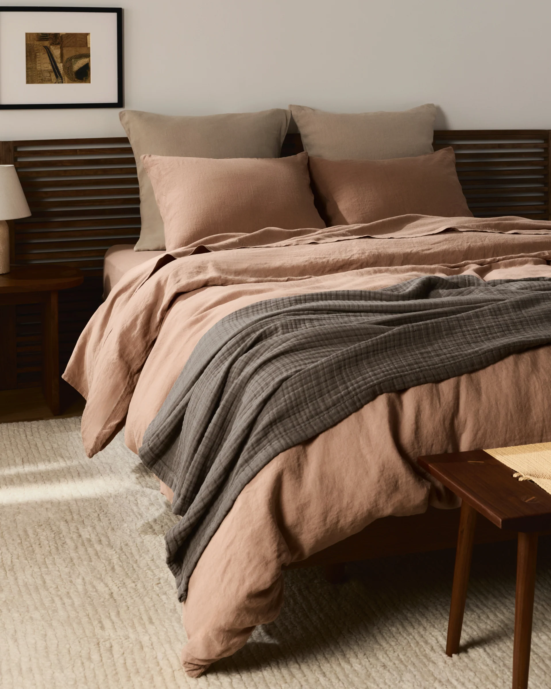 Linen Pillowcase Set (Adobe) - Image 4
