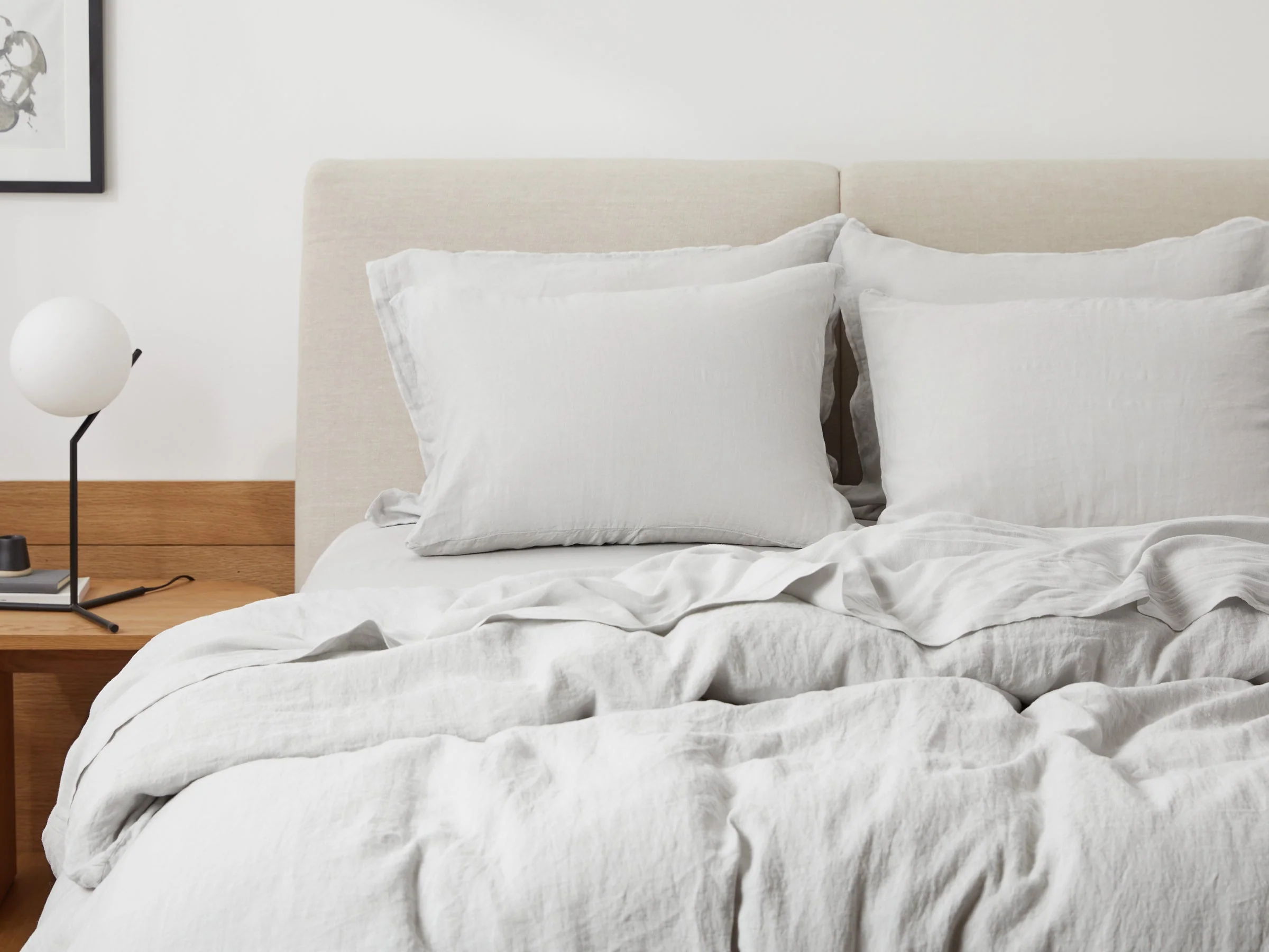 Linen Pillowcase Set - FINAL SALE (Fog) - Image 2