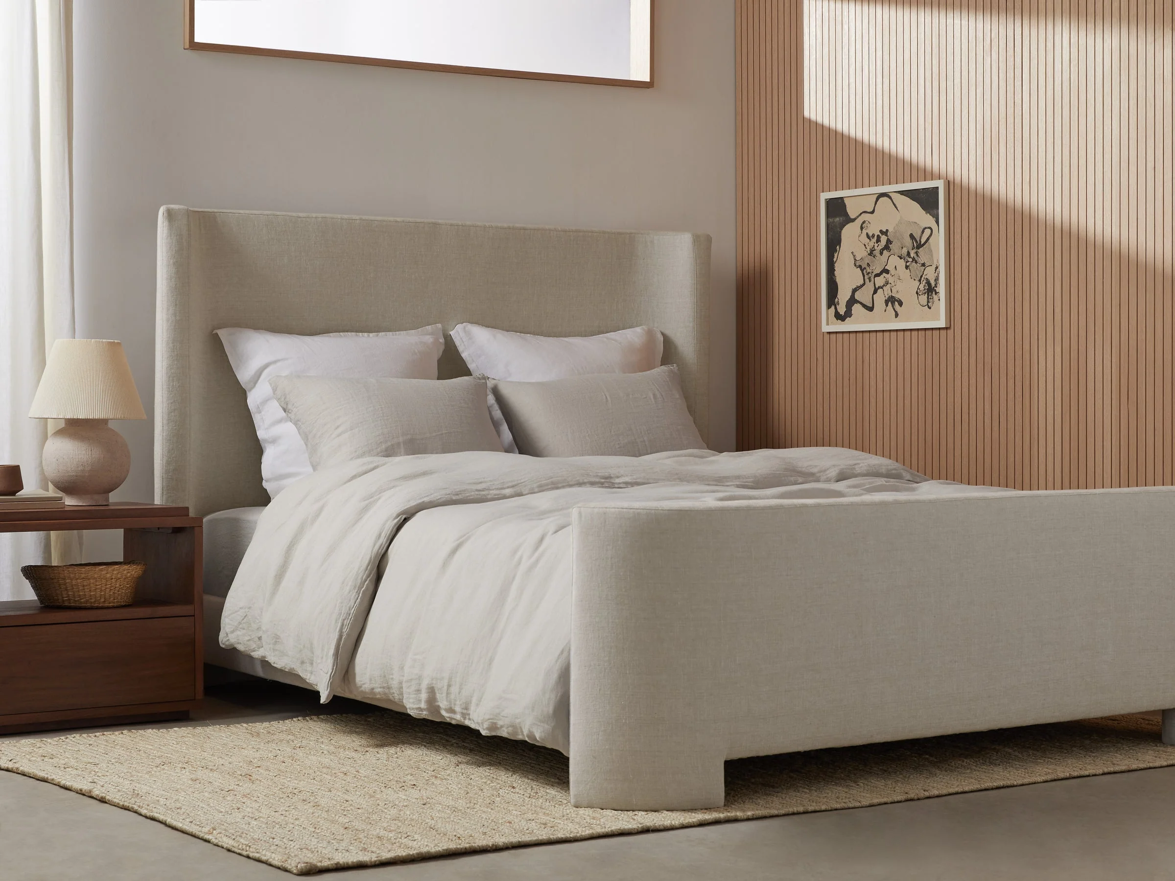 Linen Sheet Set - Bone F/Q - Image 5