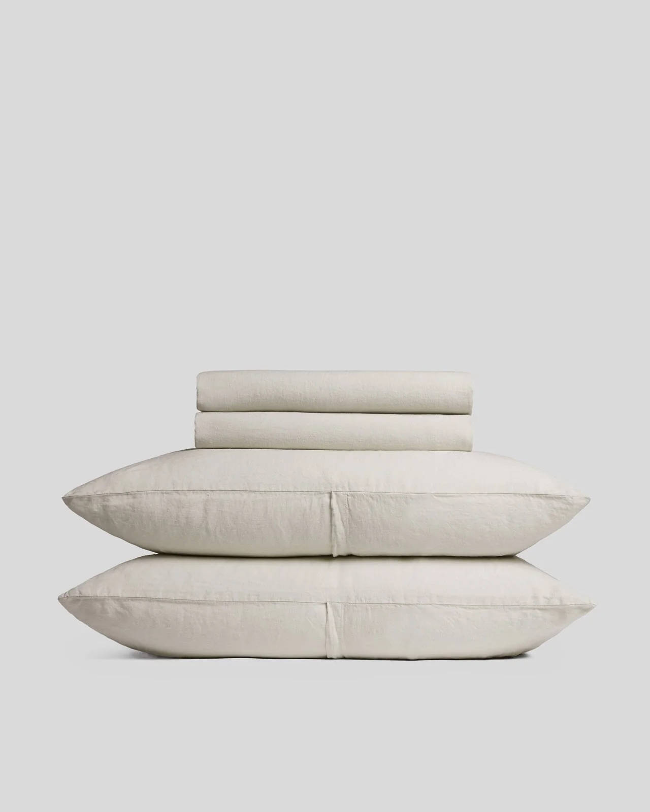 Linen Sheet Set - Bone K/CK